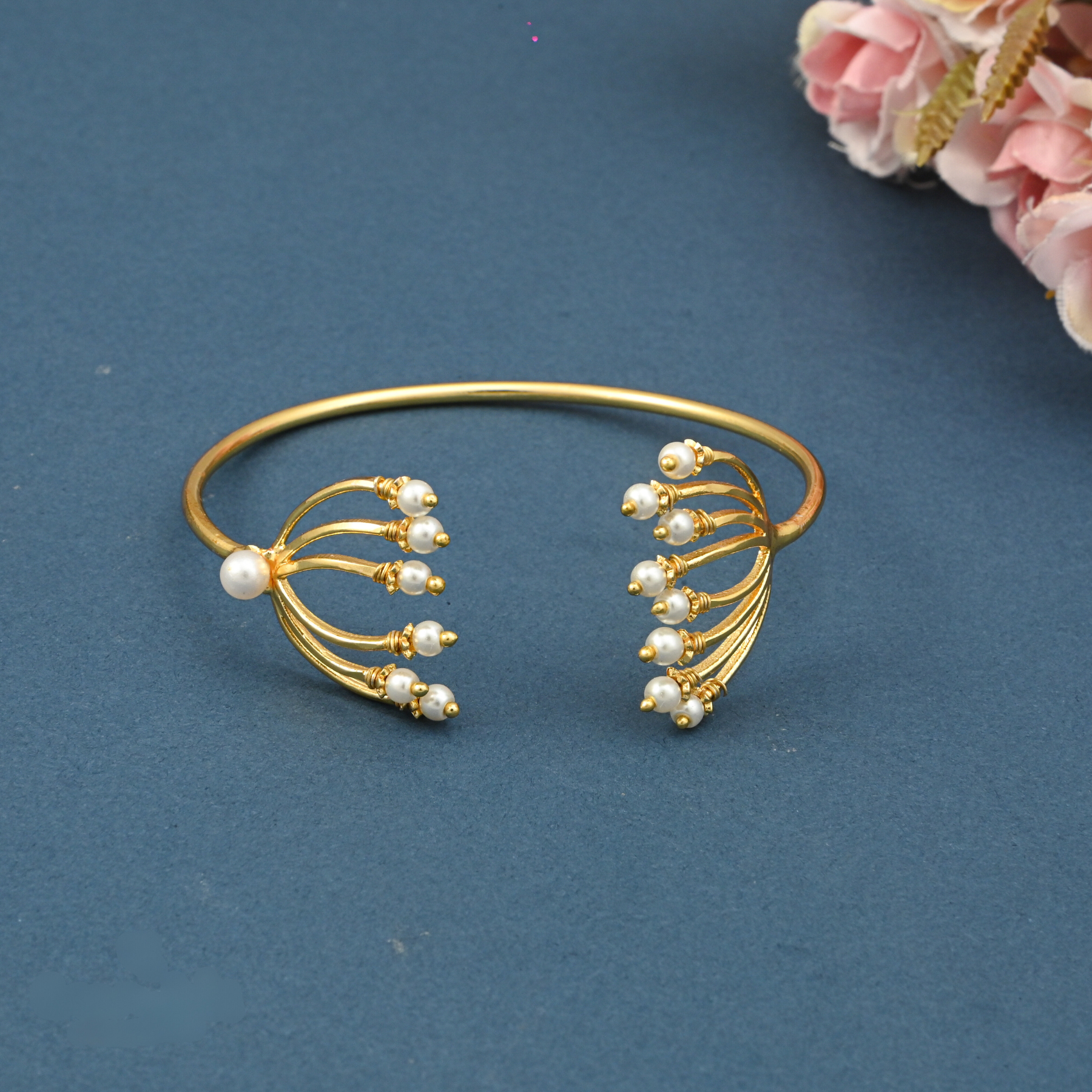 Lotus Pearl Bracelet
