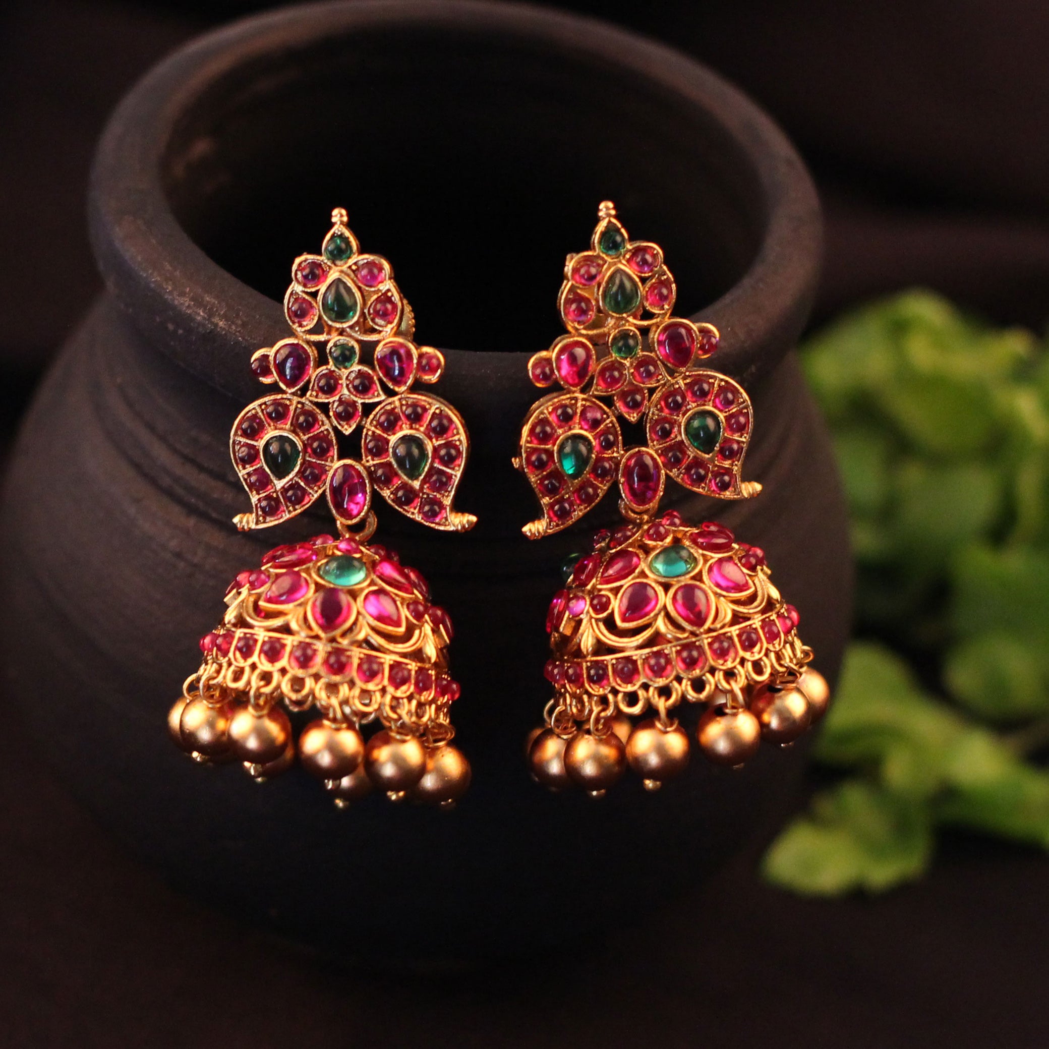 Lata Traditional Kemp Earrings