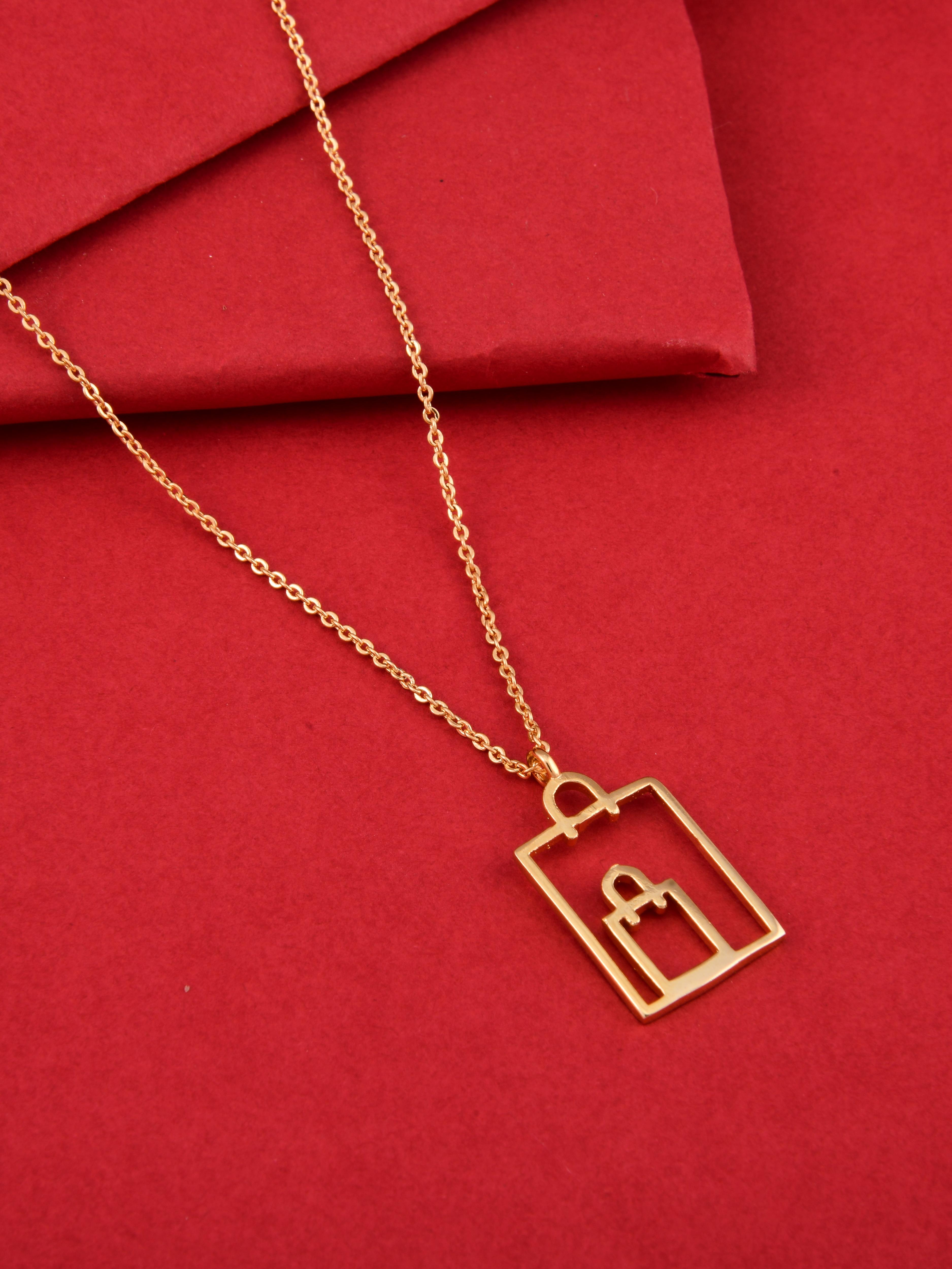 Shopping Bag Pendant Necklace