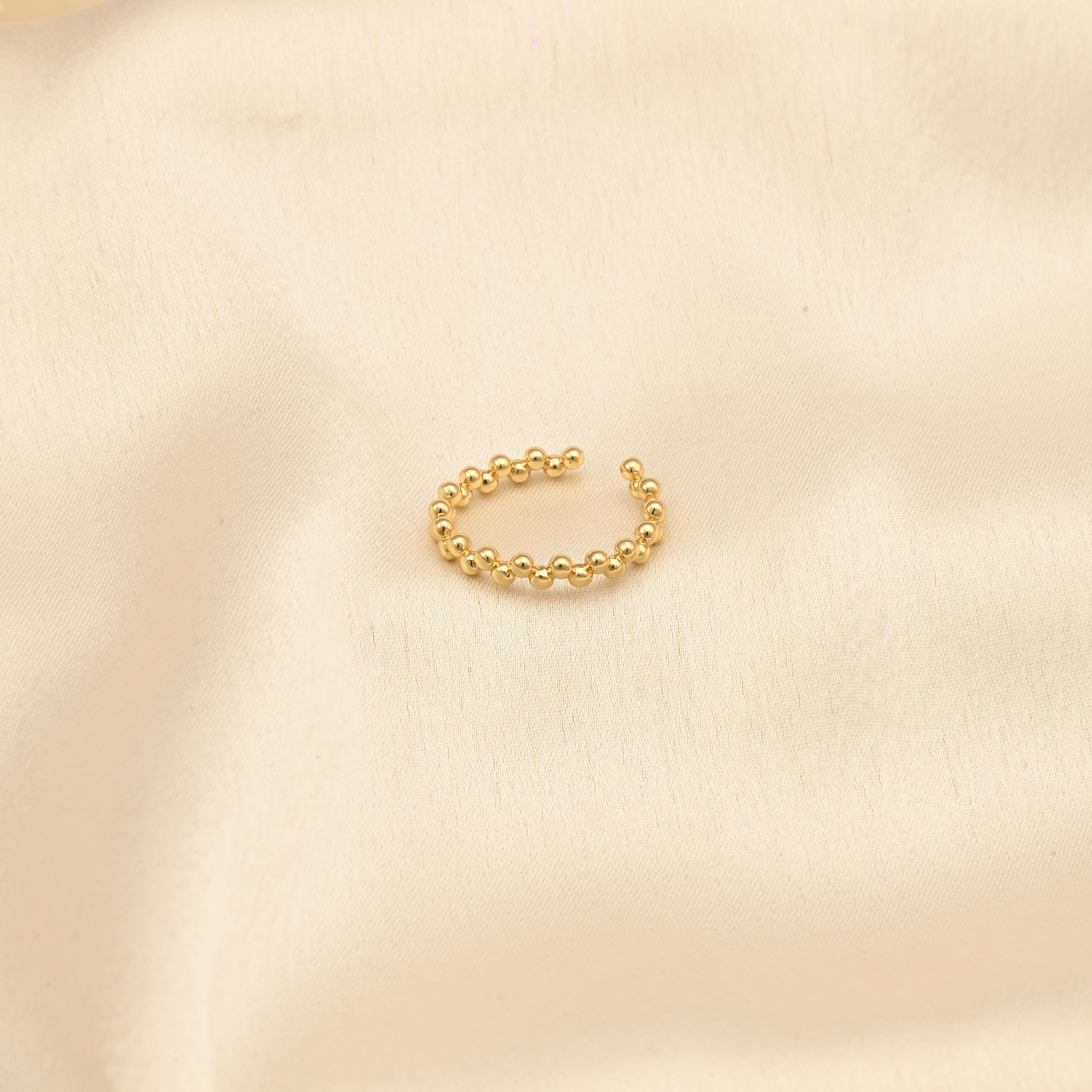 Dainty Beaded Ring