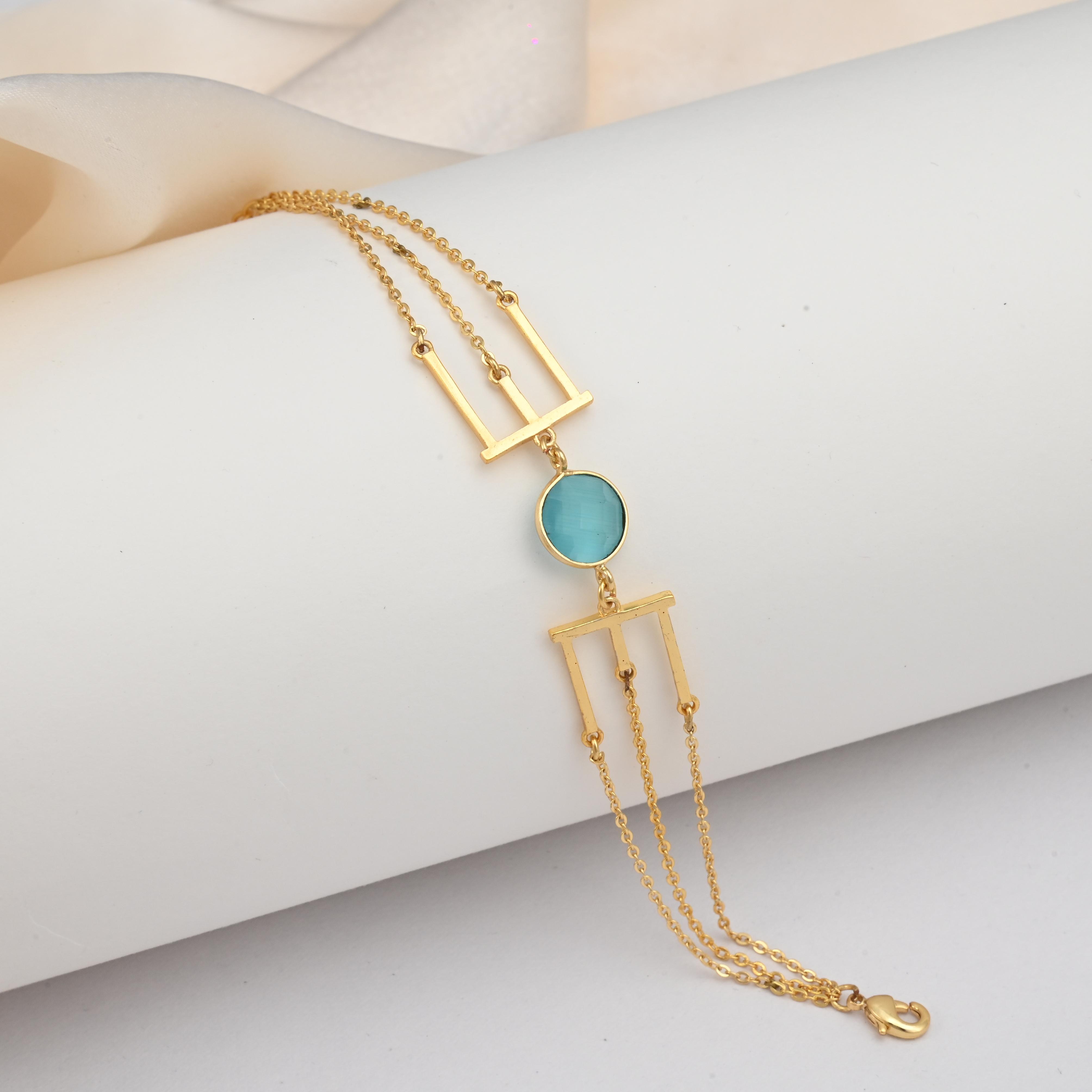 Aqua Golden Bracelet