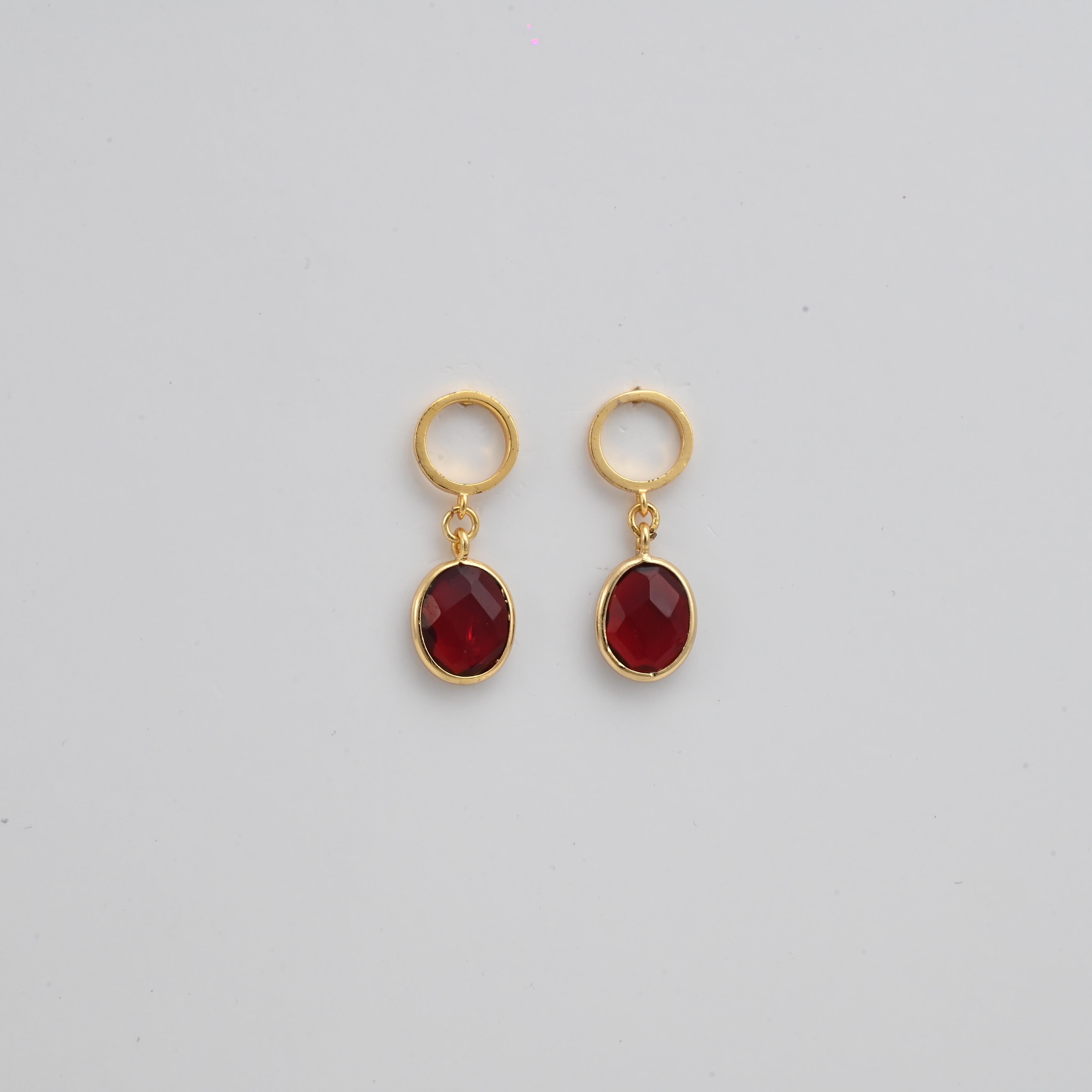 Flord Gemstone Earrings