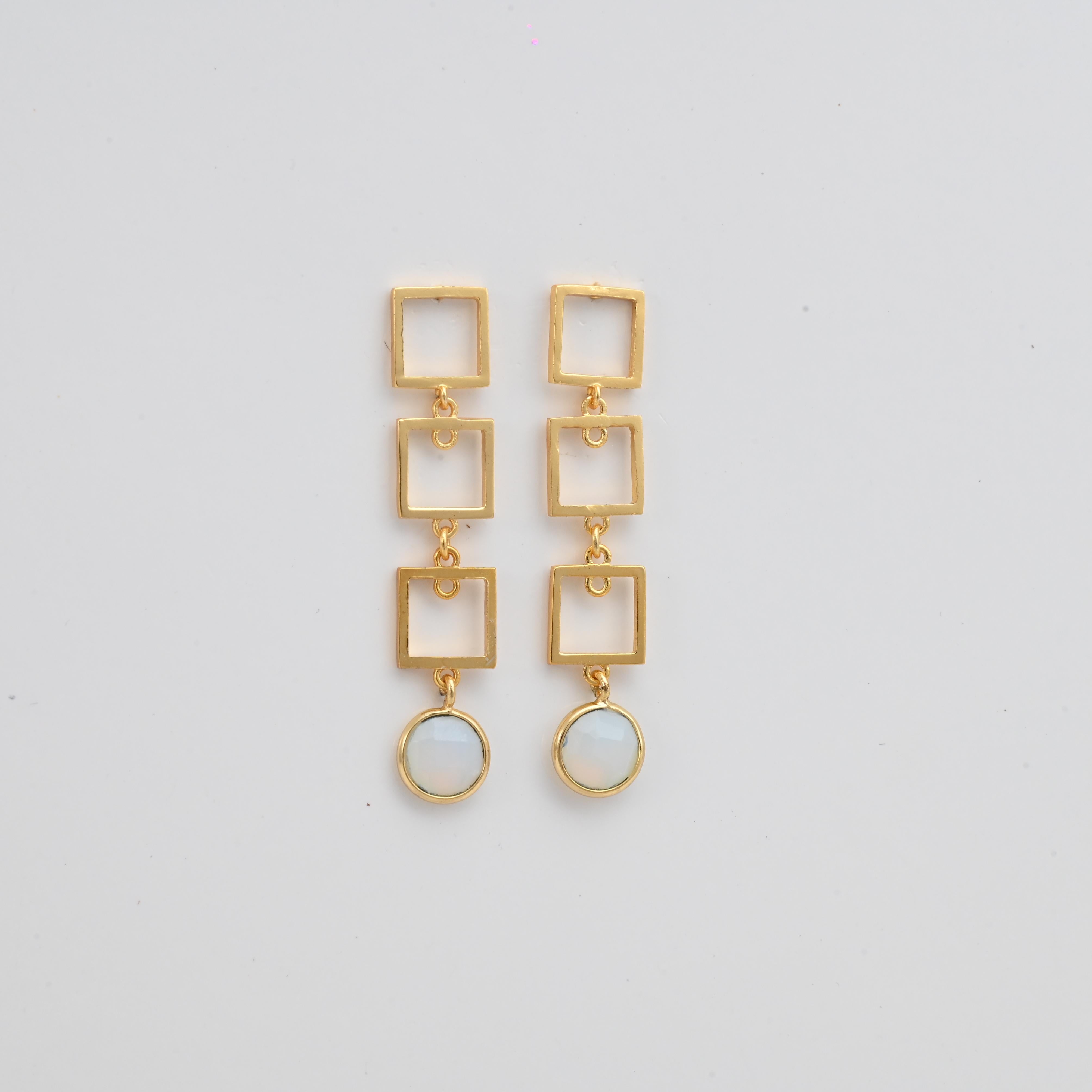 Sara Square Danglers