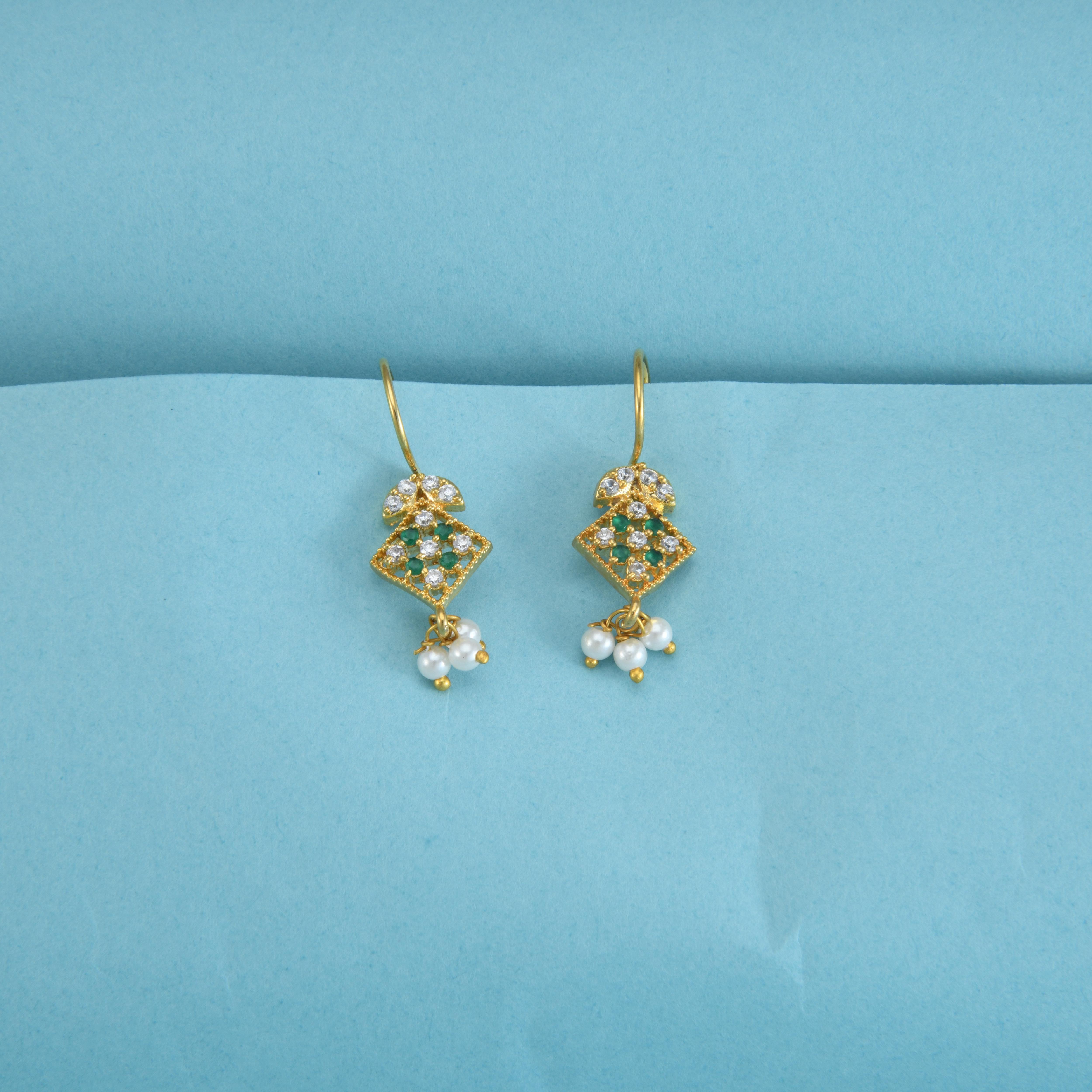 Square Green CZ Bugadi