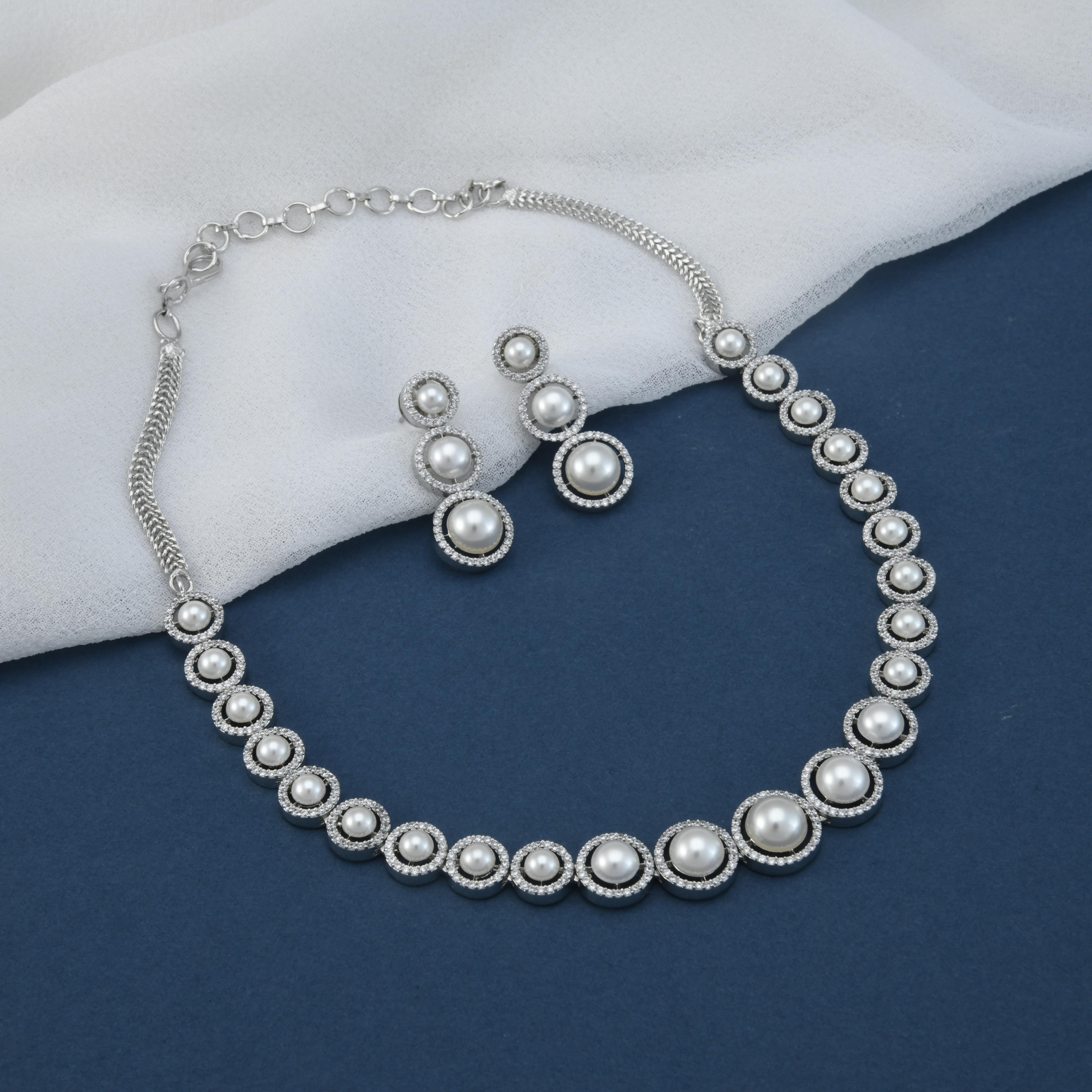 Navya CZ Necklace Set