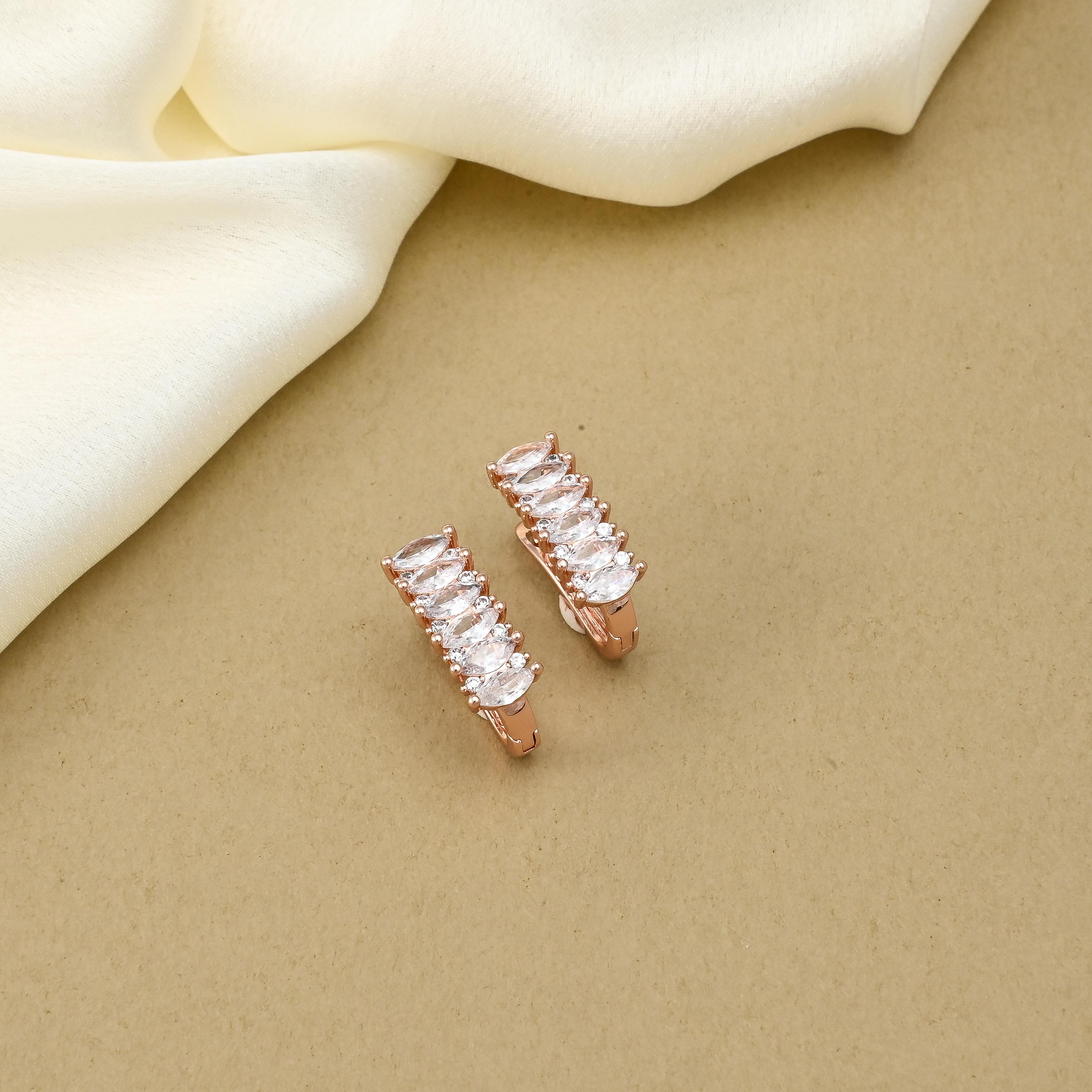 Miyaki CZ Hoop Earrings