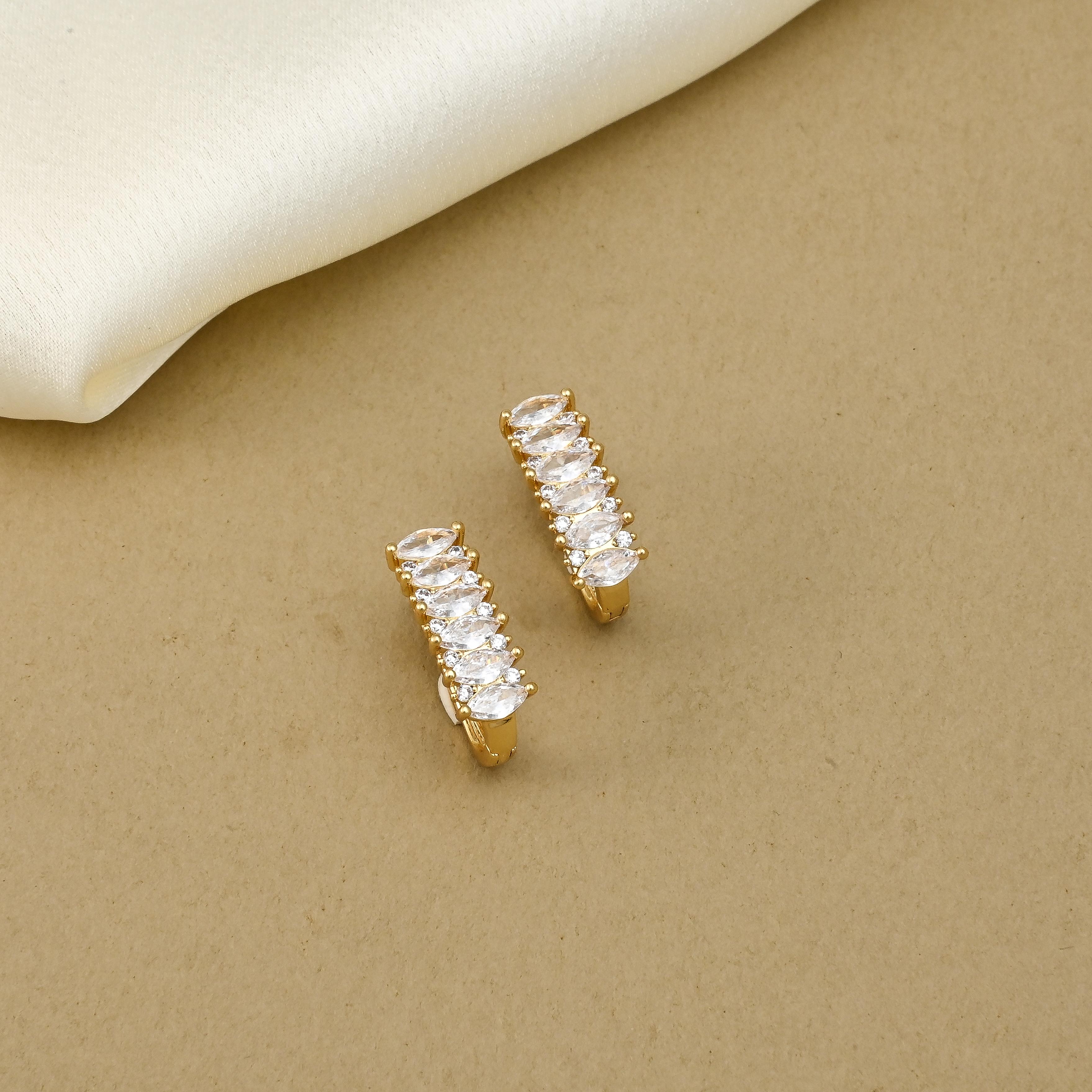 Miyaki CZ Hoop Earrings