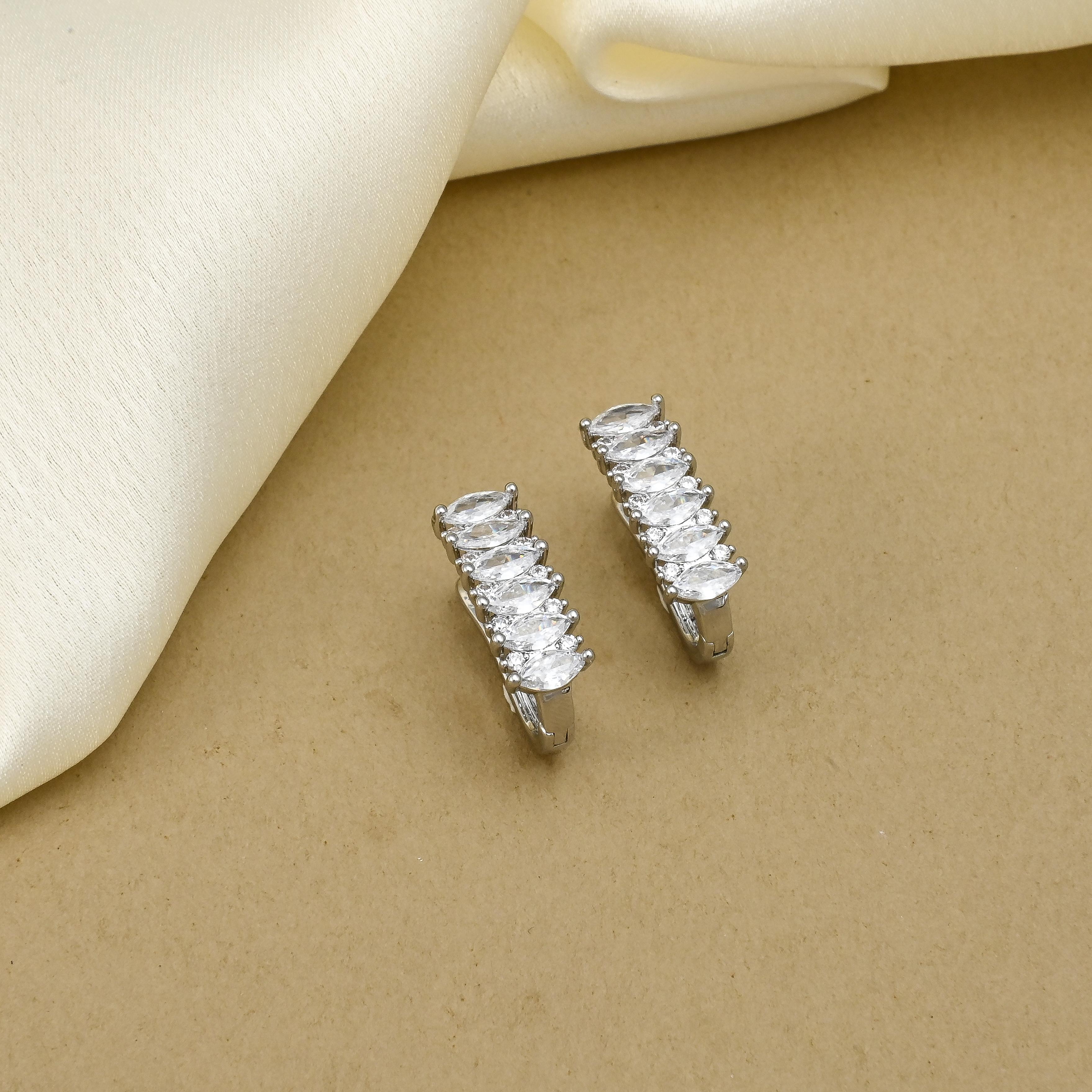 Miyaki CZ Hoop Earrings