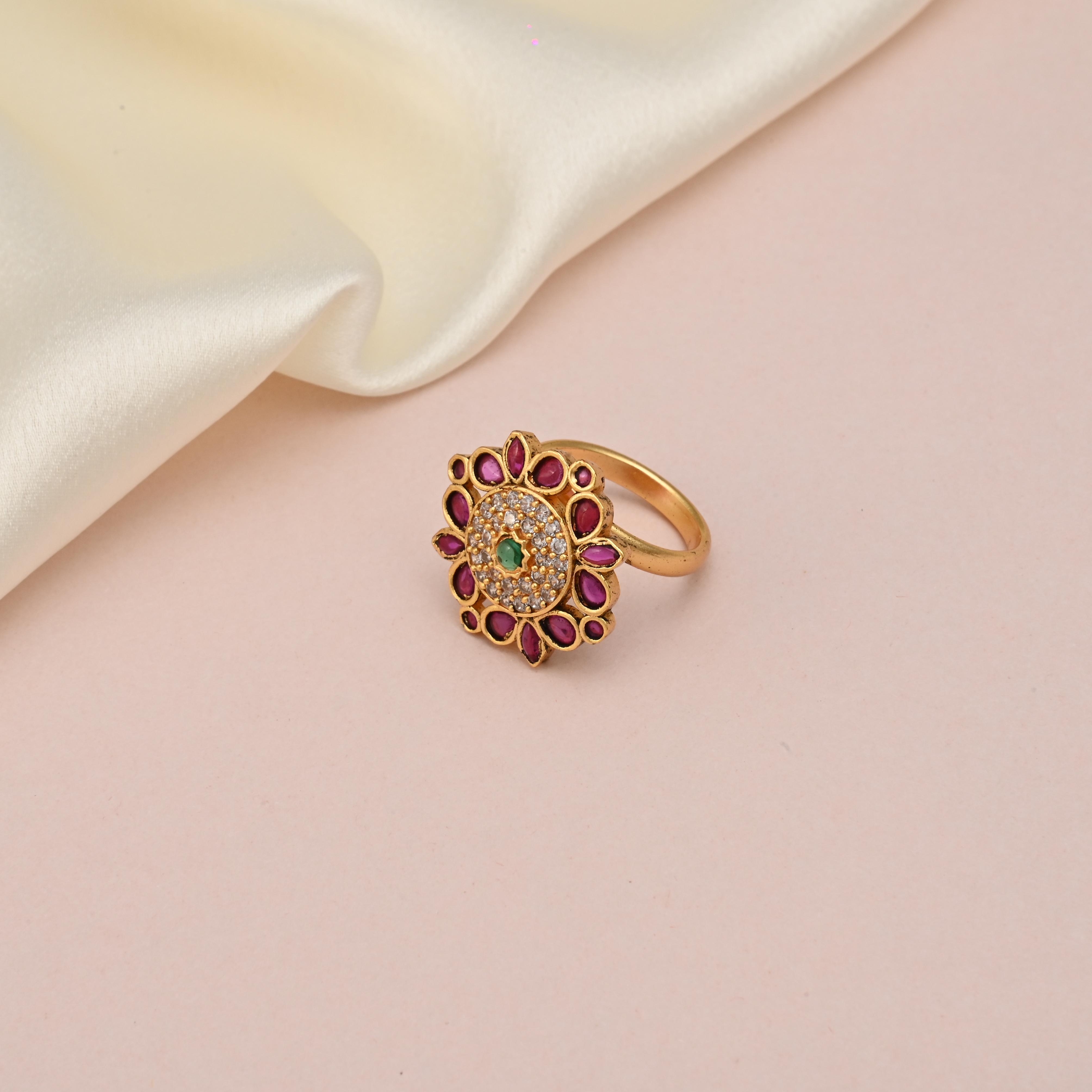 Aakruti Temple Ring