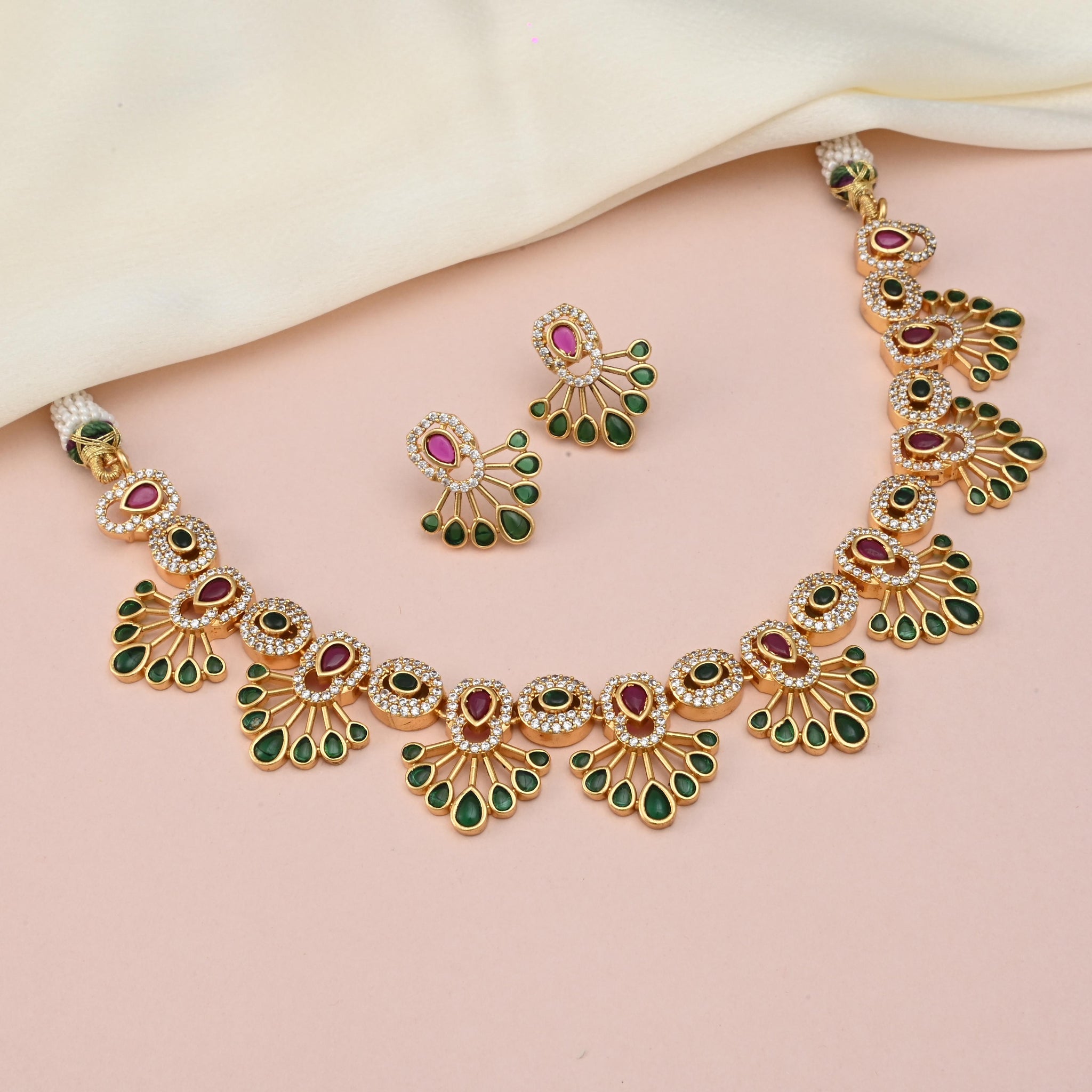 Temple Jewellery Totaram Jewellery Designs 22K Gold Long Necklace