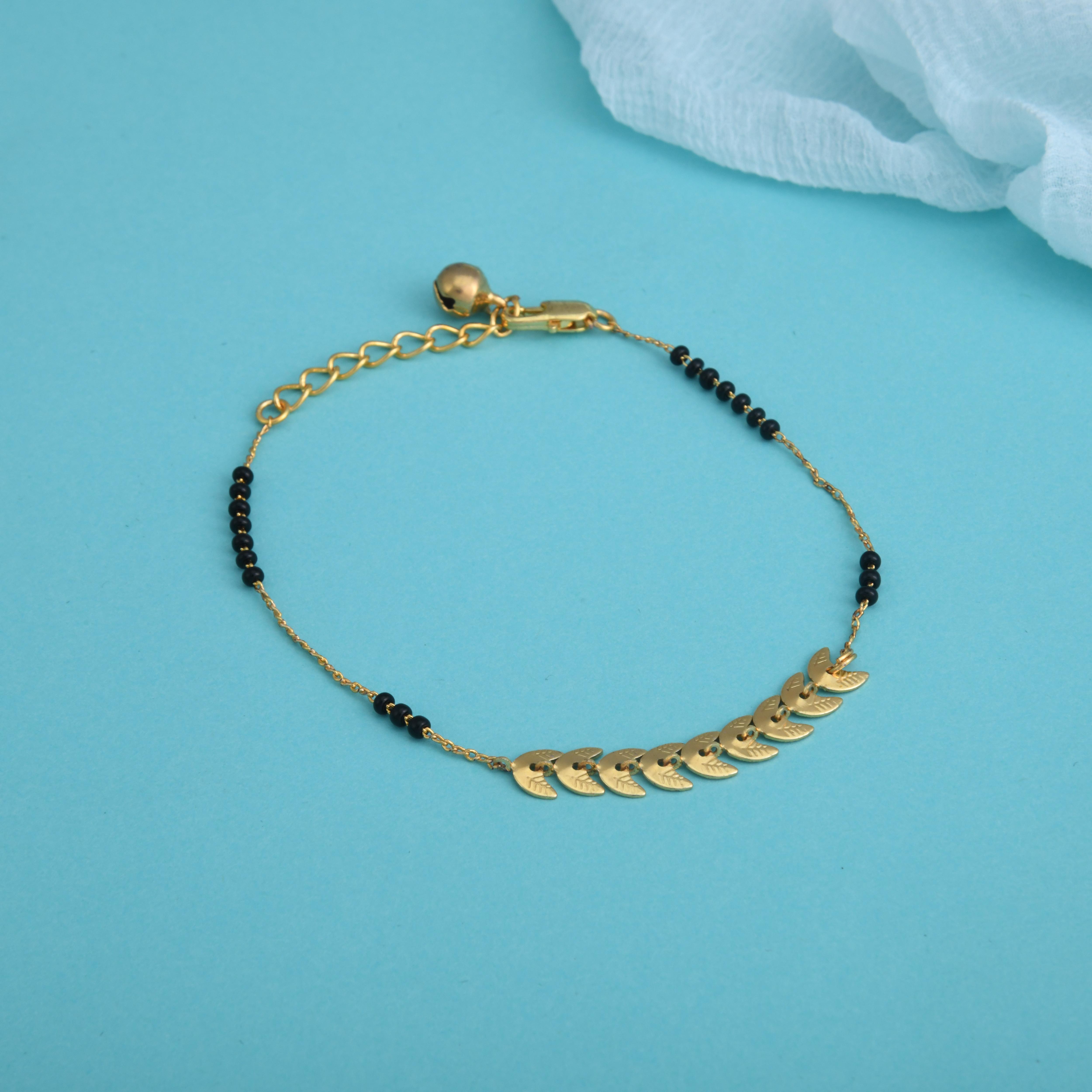 Leafy Design Mangalsutra Bracelet