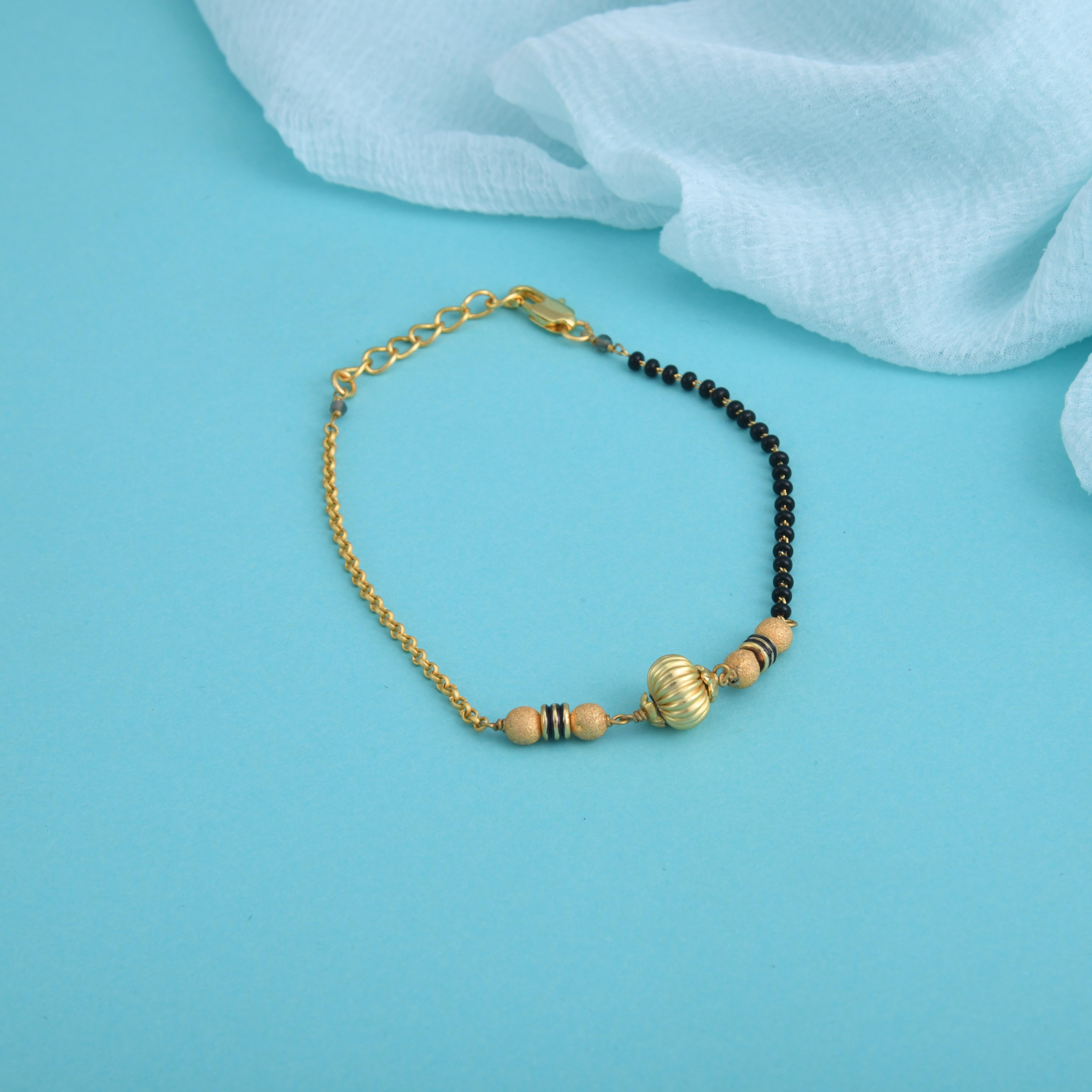Golden Beads Mangalsutra Bracelet