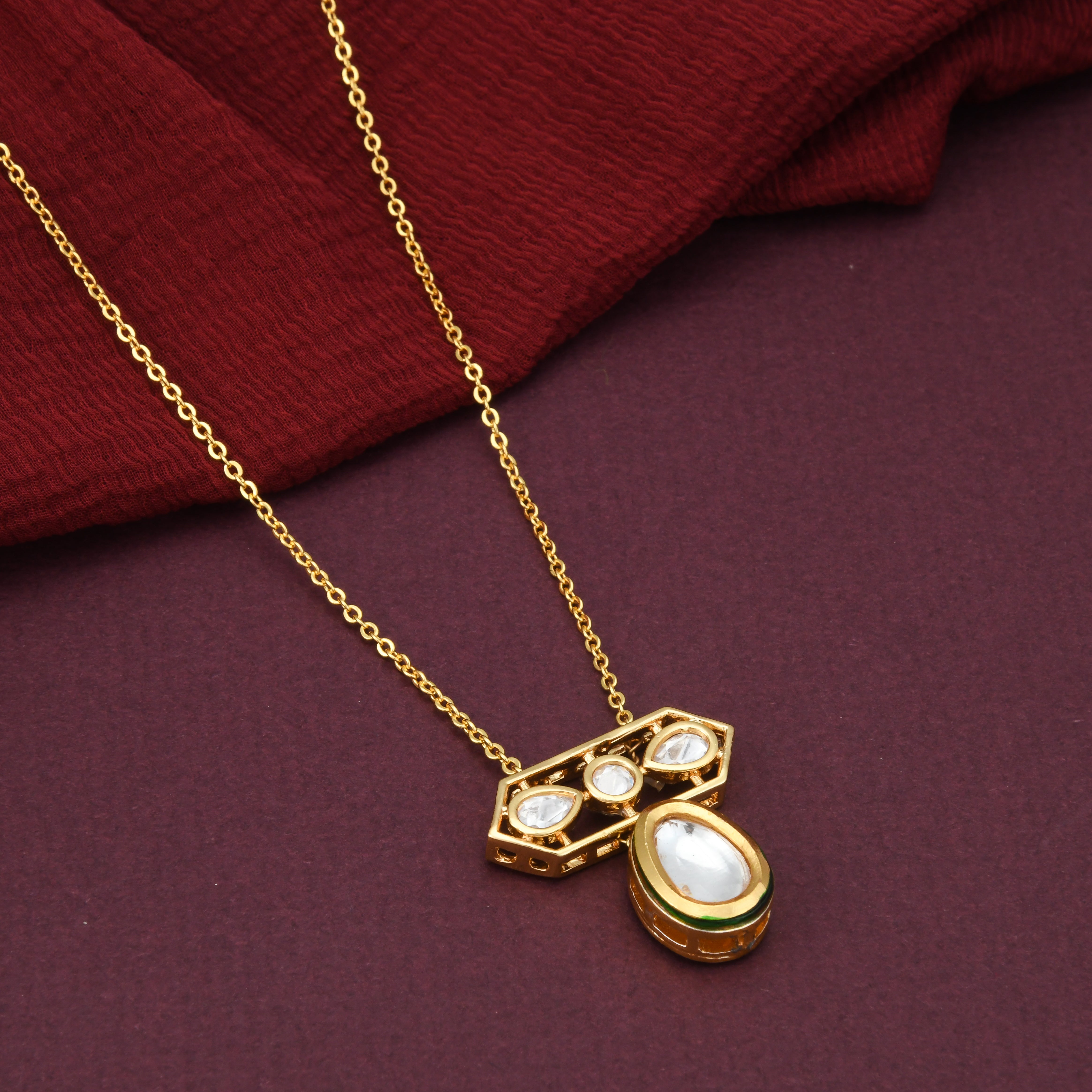 Suhana Kundan Chain Necklace