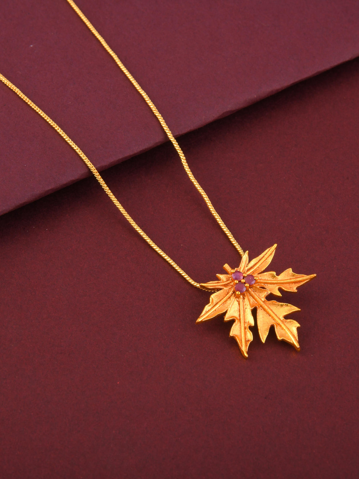 Papaya Pendant Necklace