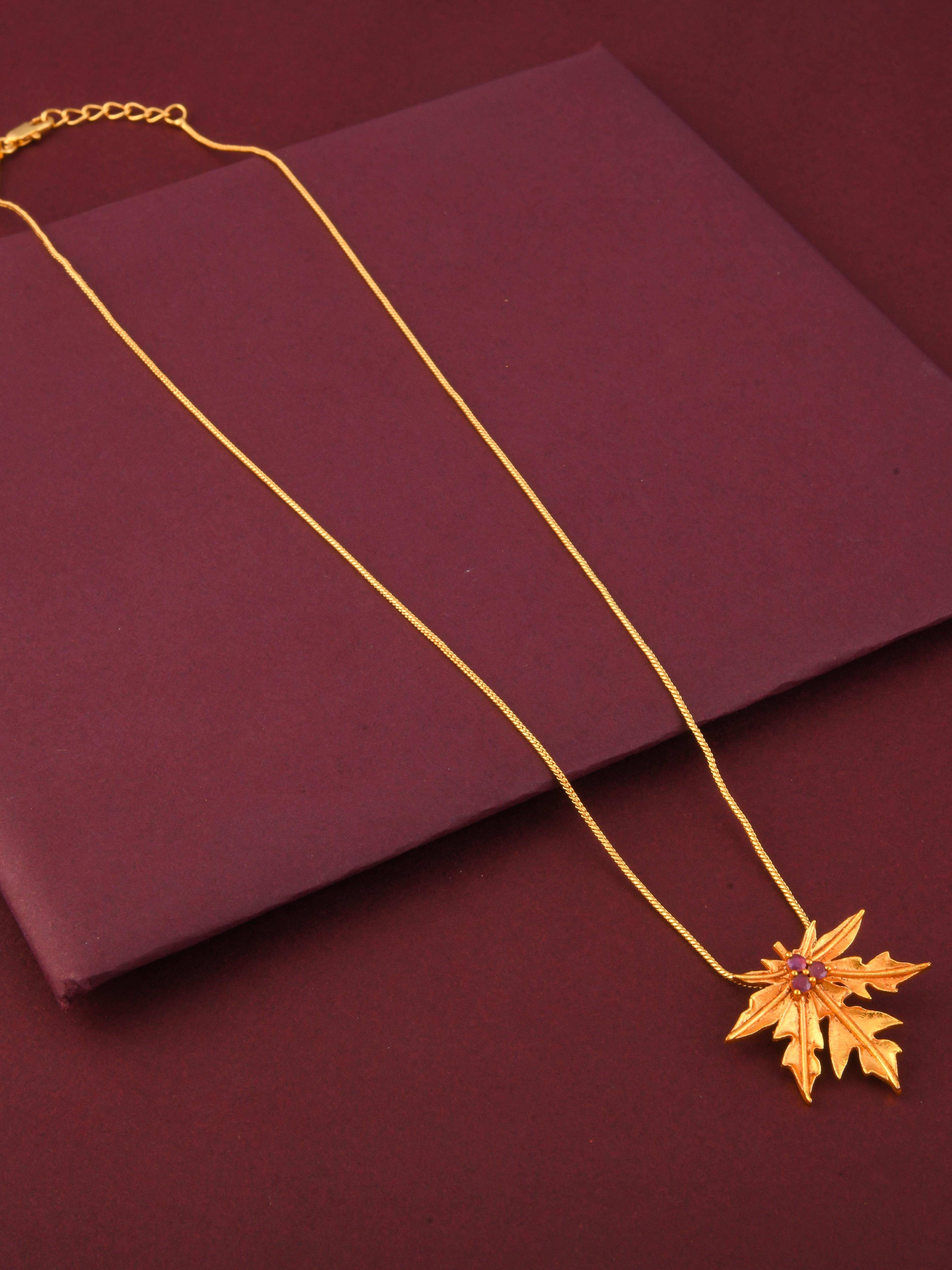 Papaya Pendant Necklace