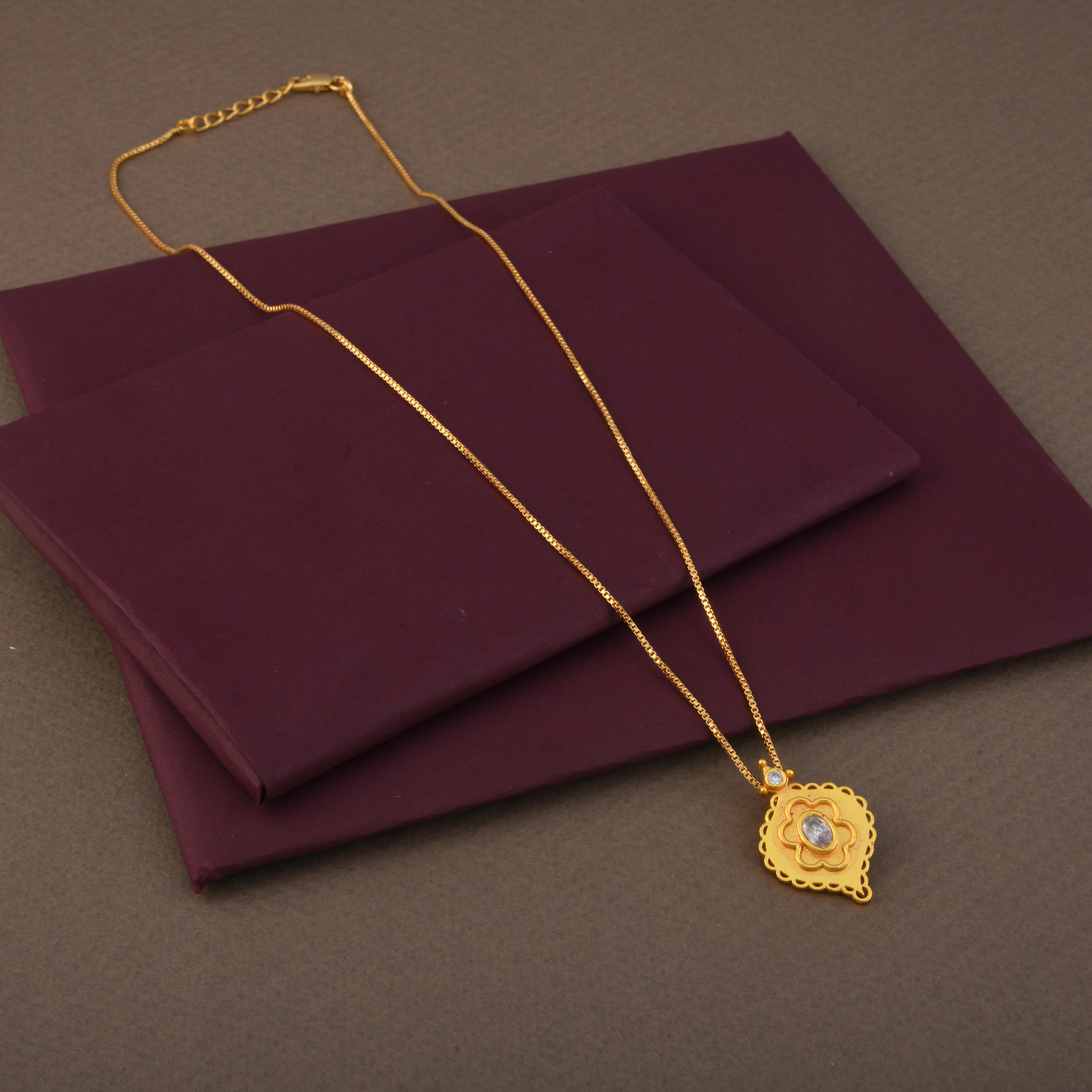 Pushpam Pendant Necklace