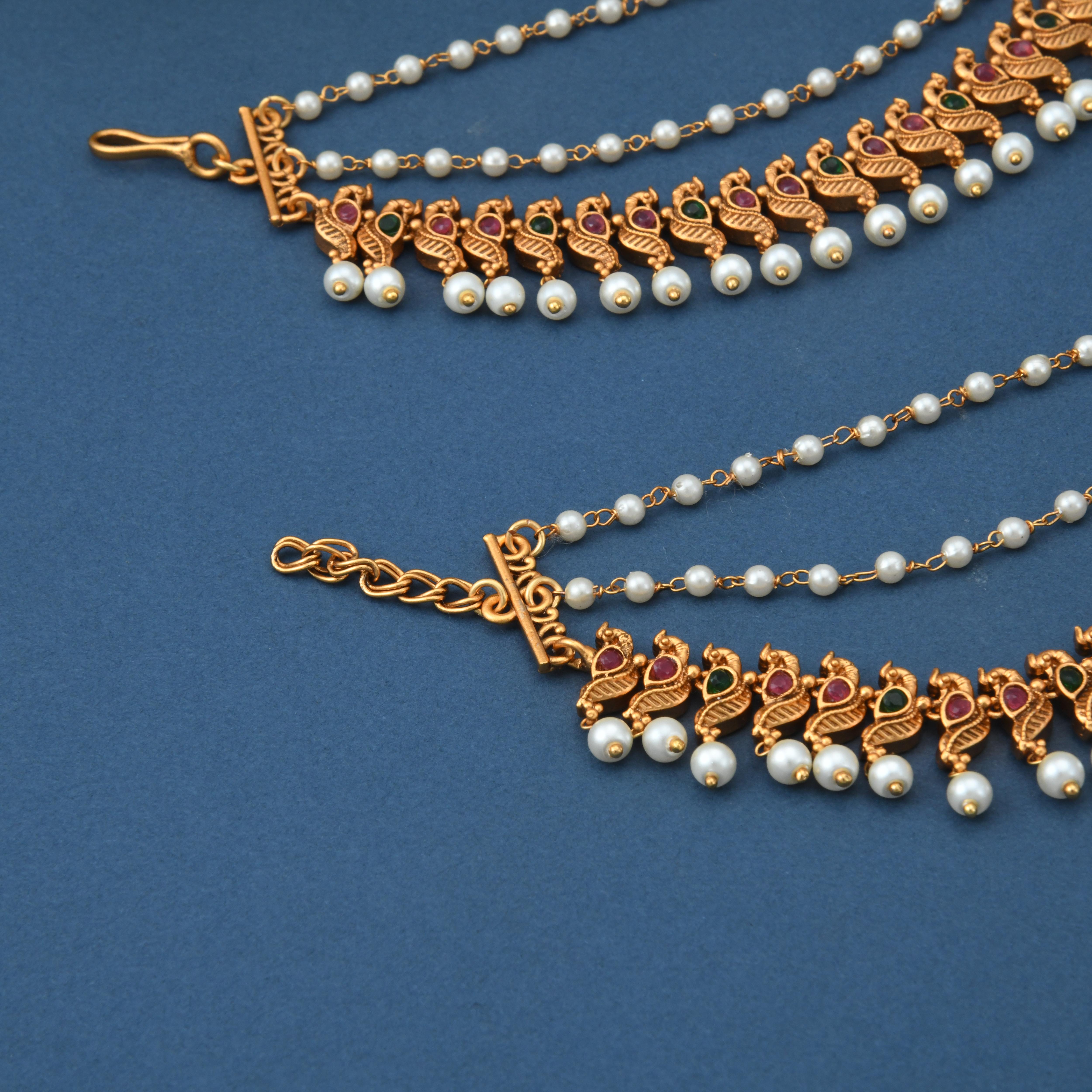 Mayura Temple Ear Chain