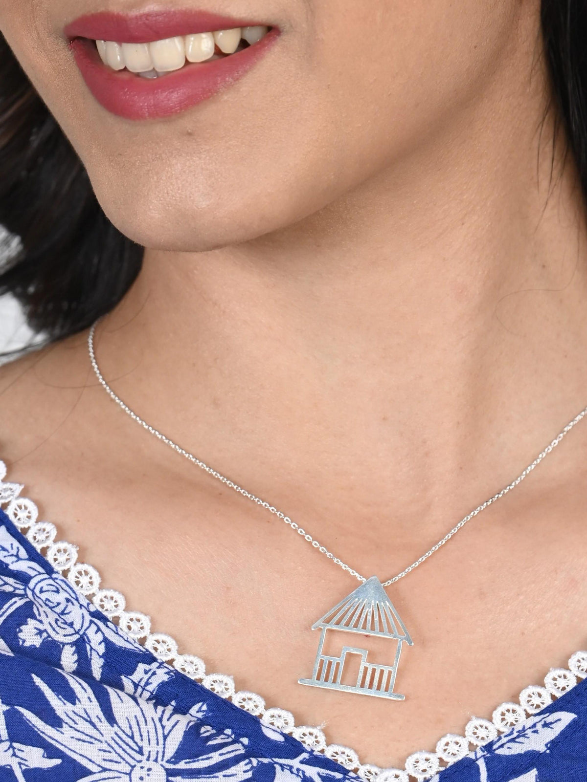 Hut Warli Pendant Necklace
