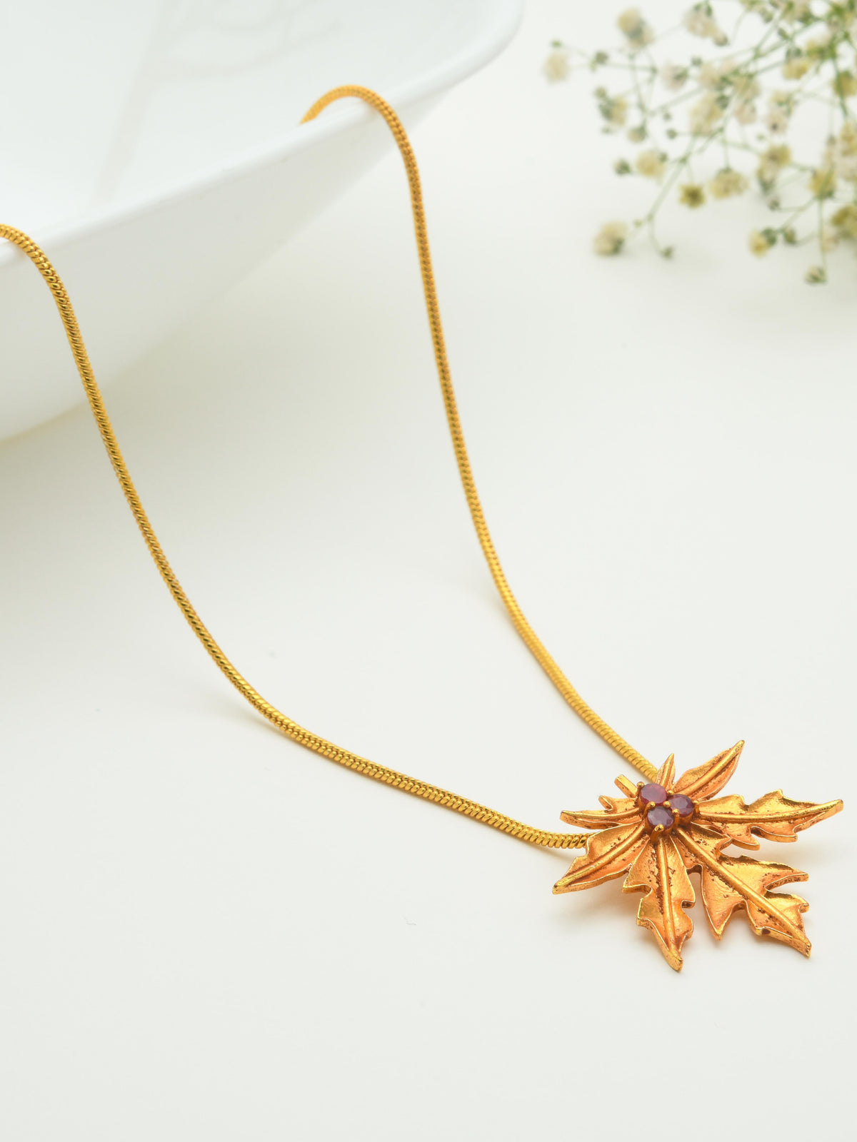 Papaya Pendant Necklace