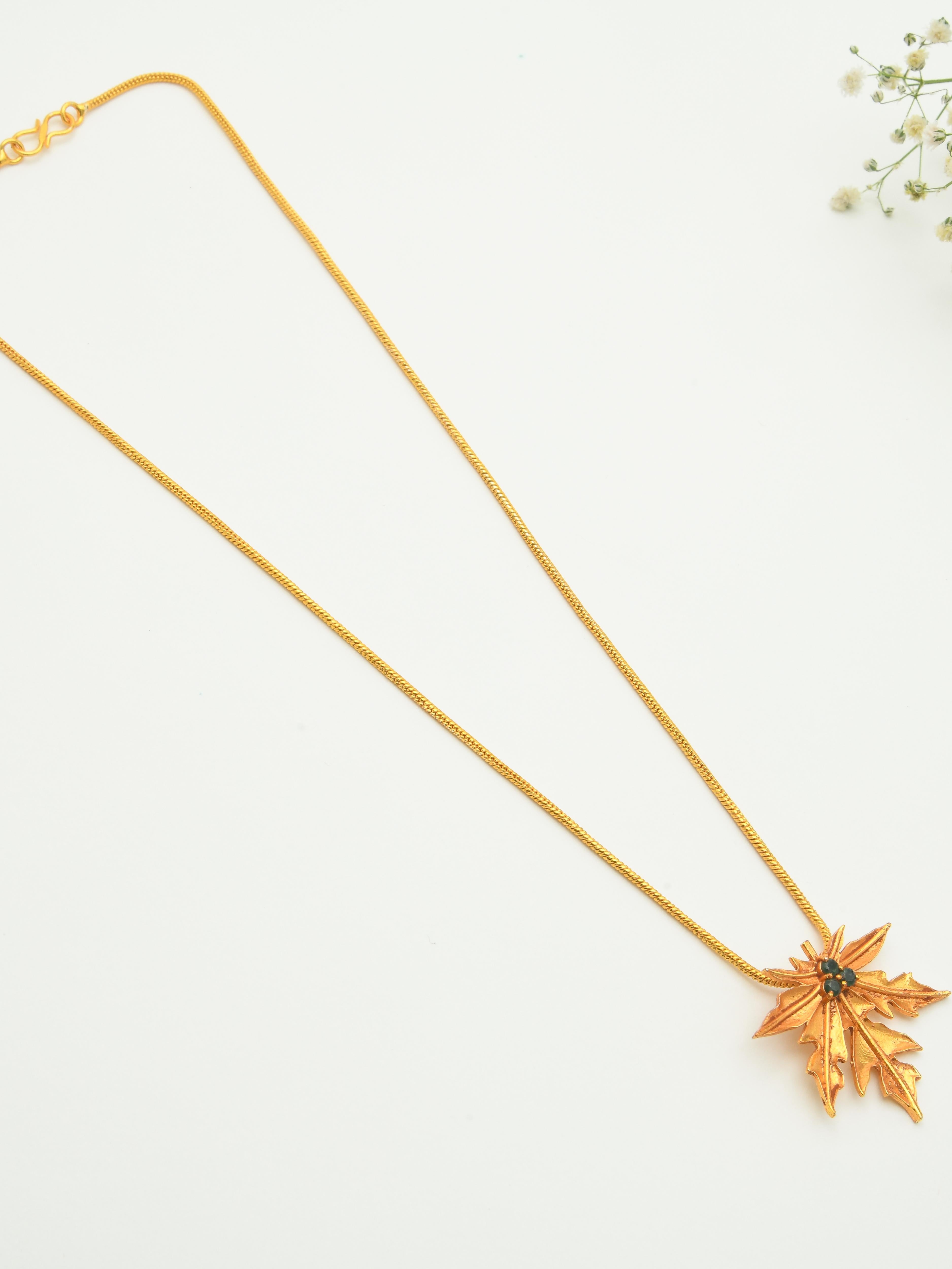 Papaya Pendant Necklace
