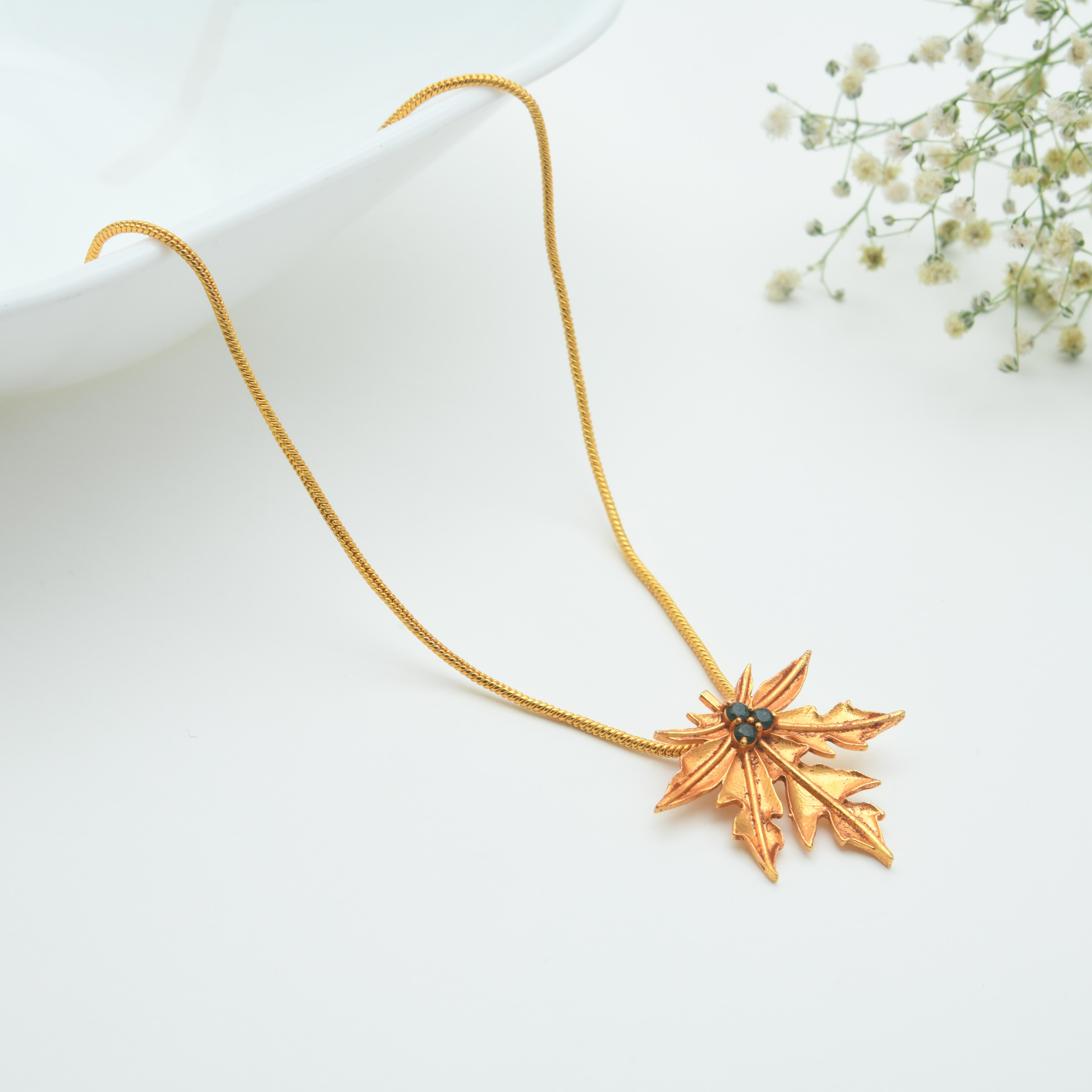 Papaya Pendant Necklace