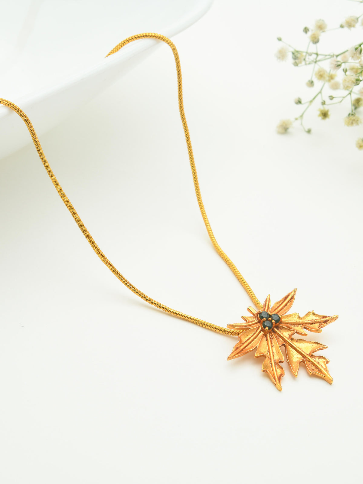 Papaya Pendant Necklace