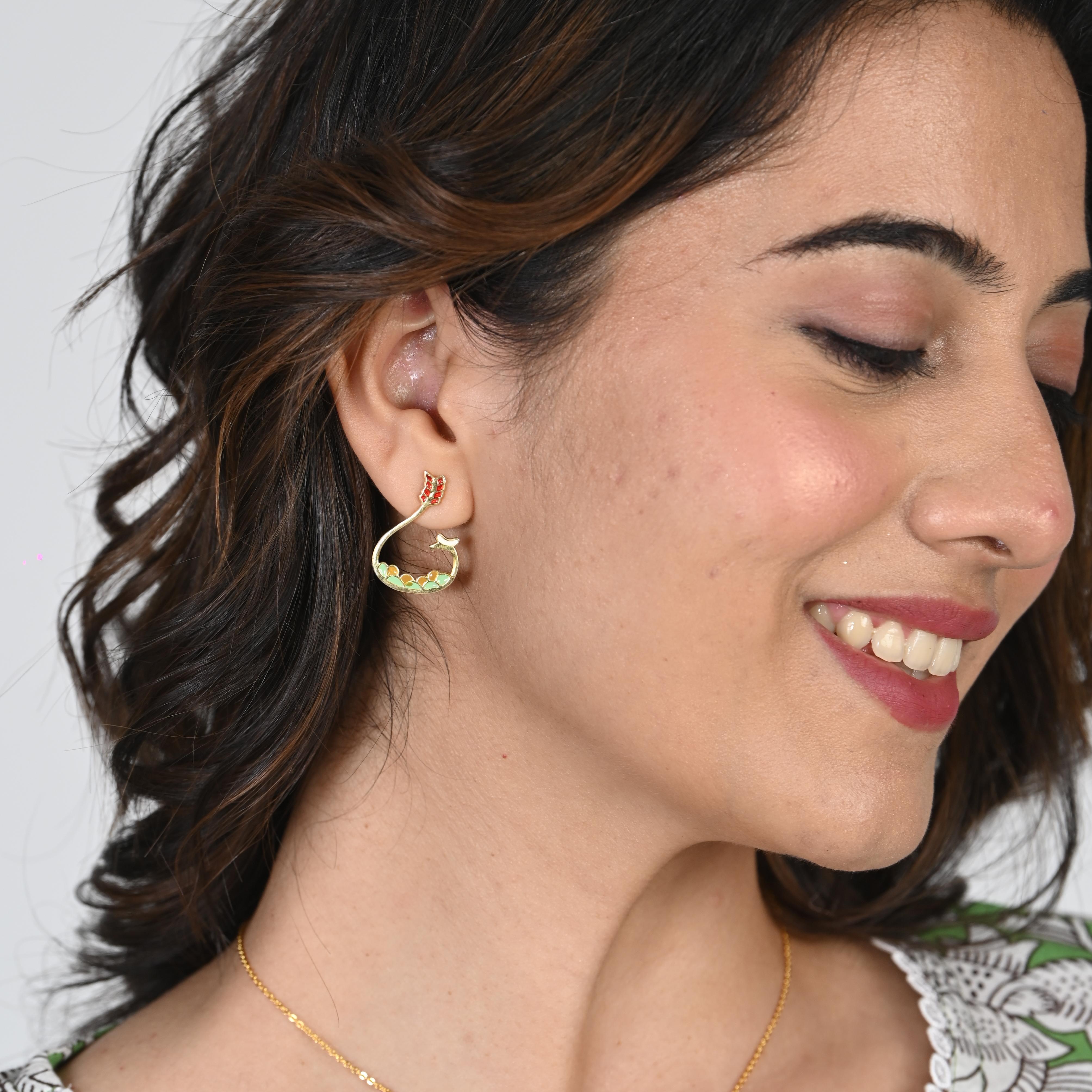 Cashew, Almond, Pista Spice Earrings