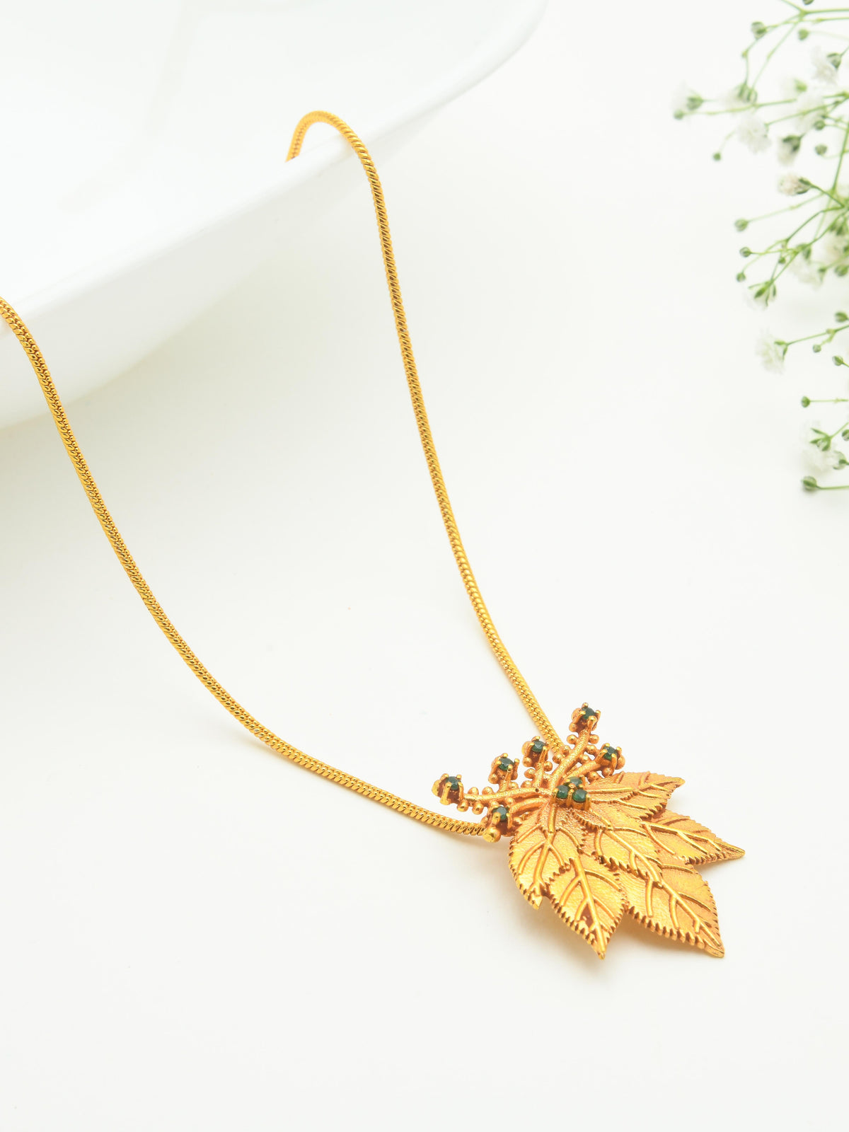 Tulsi Pendant Necklace