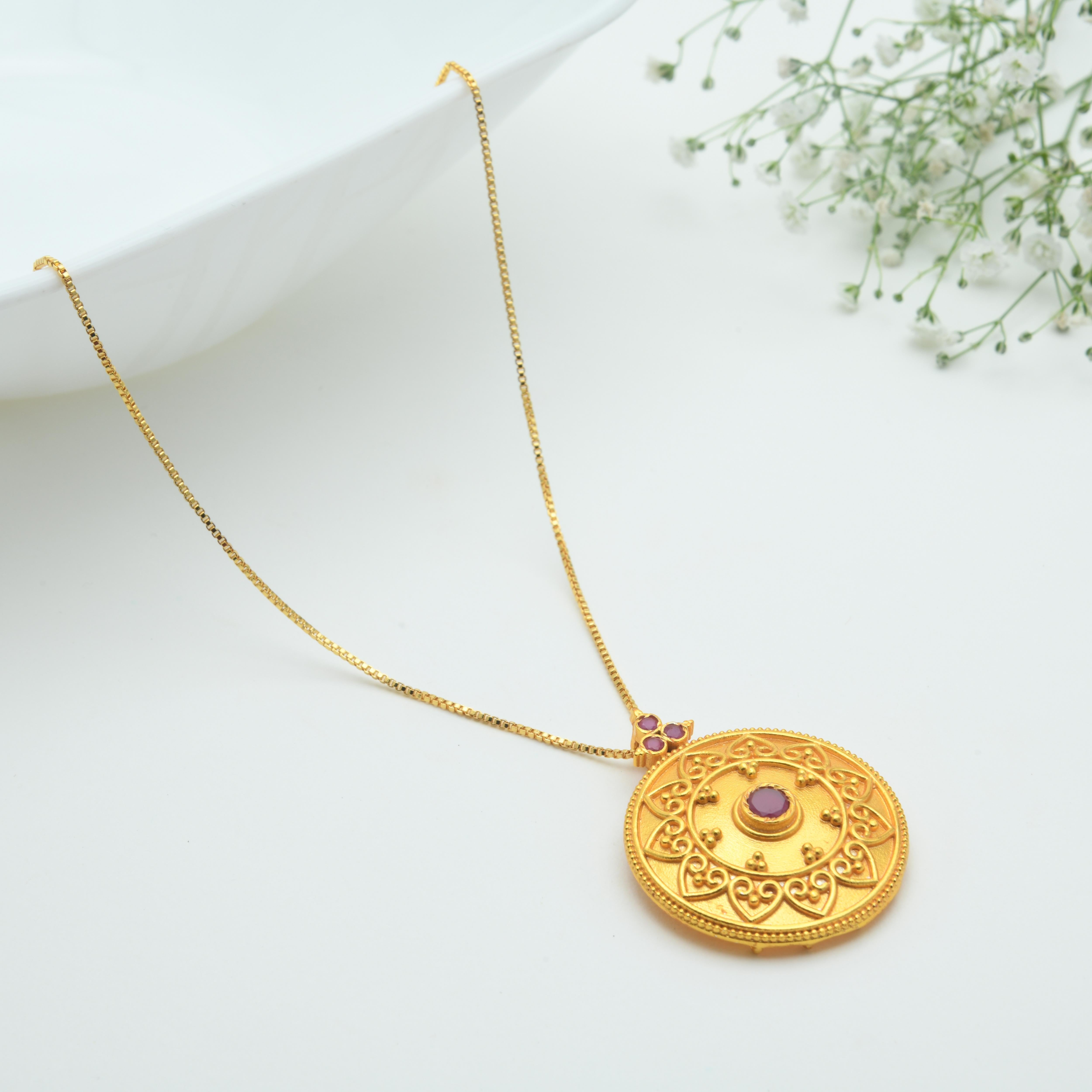 Mandalam Pendant Necklace
