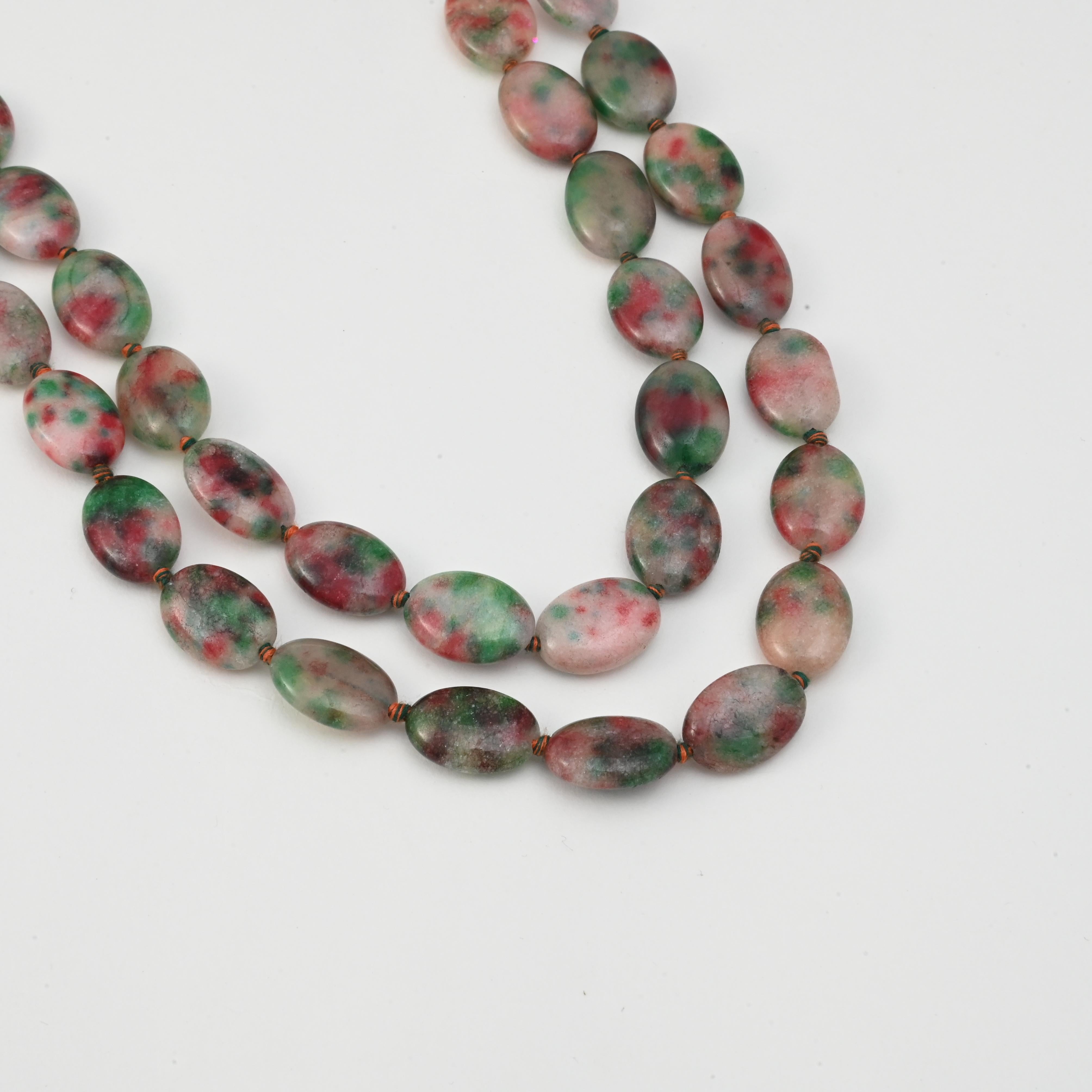 Blush & Mint Agate Necklace