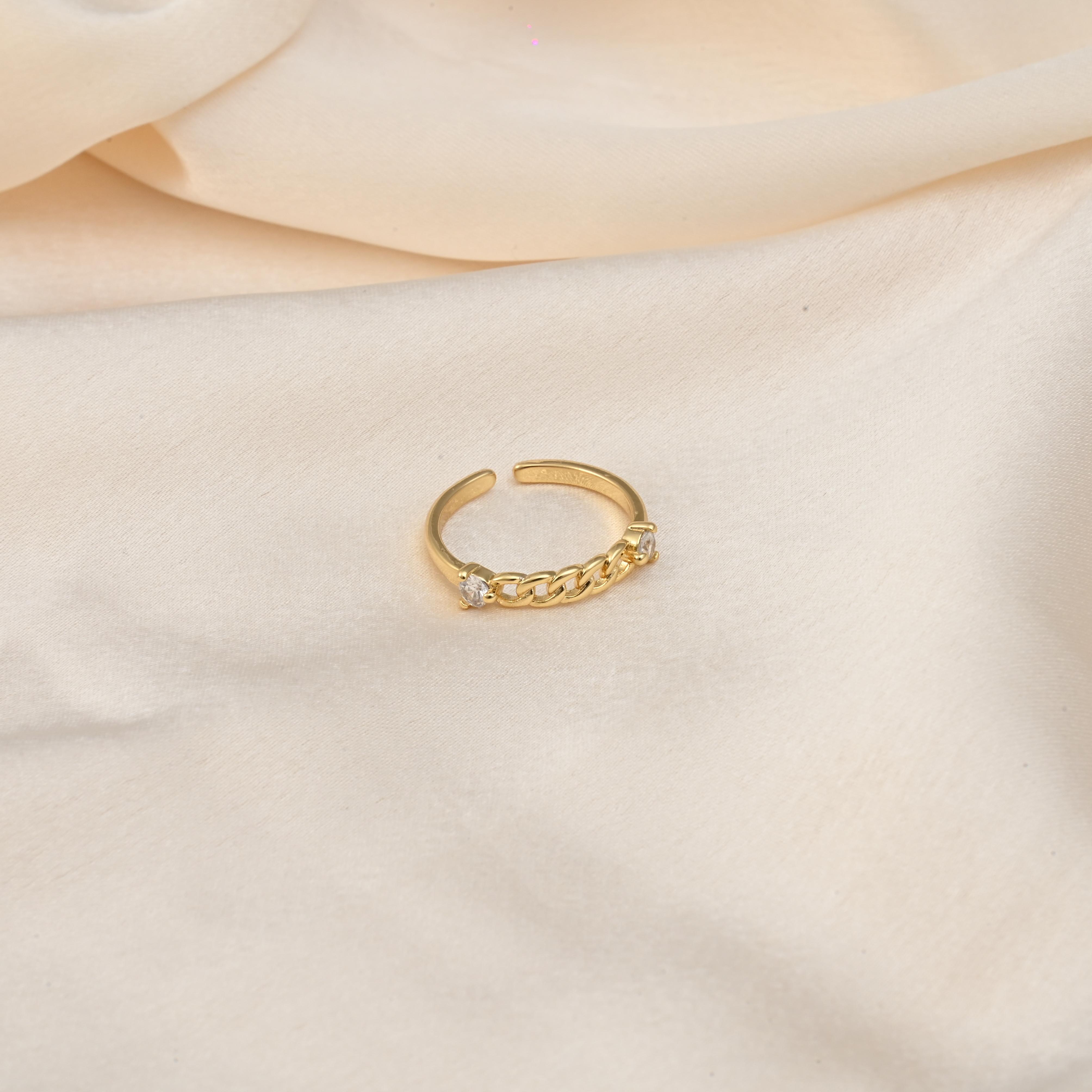 Nia CZ Chain Ring