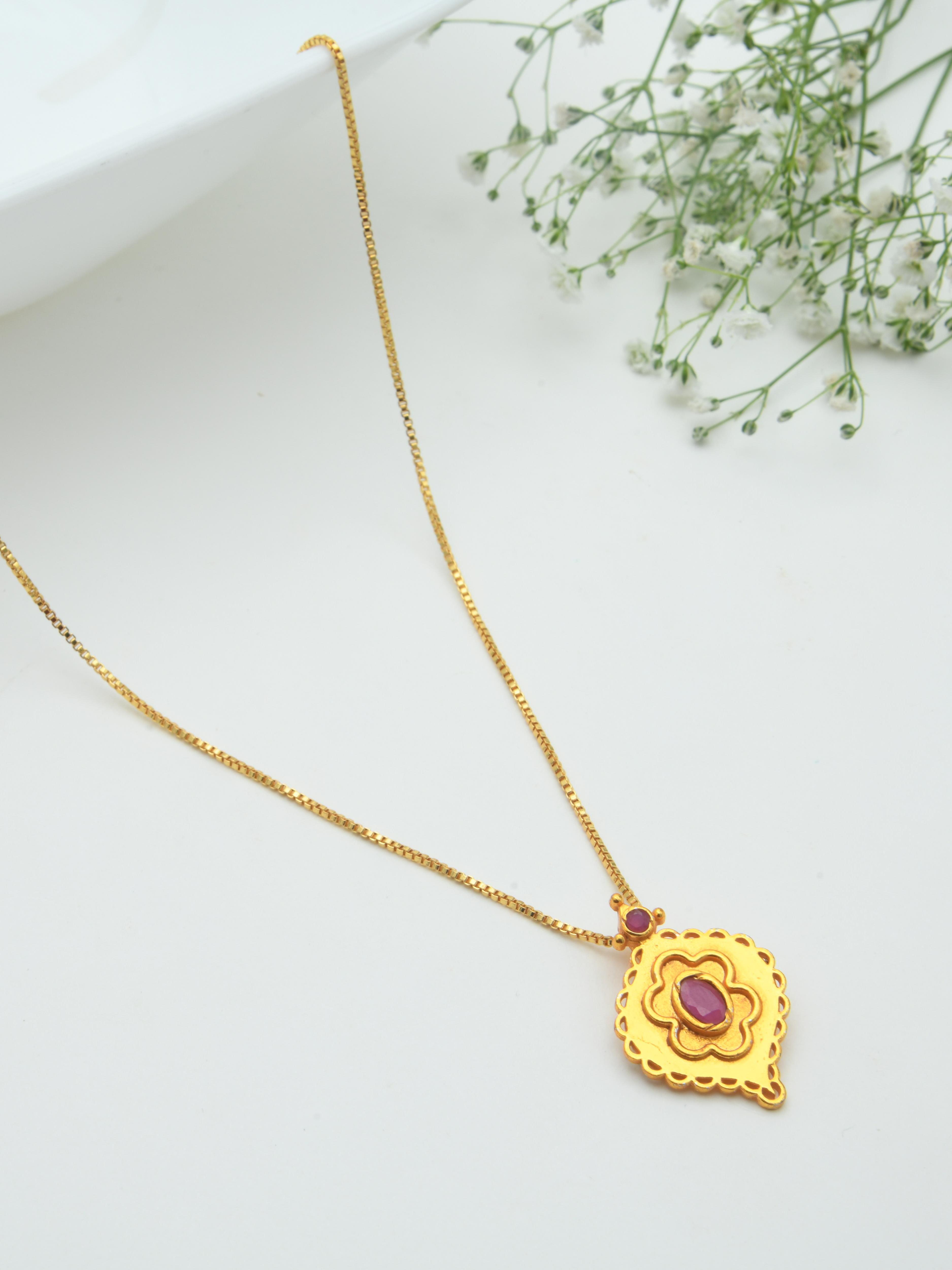 Pushpam Pendant Necklace