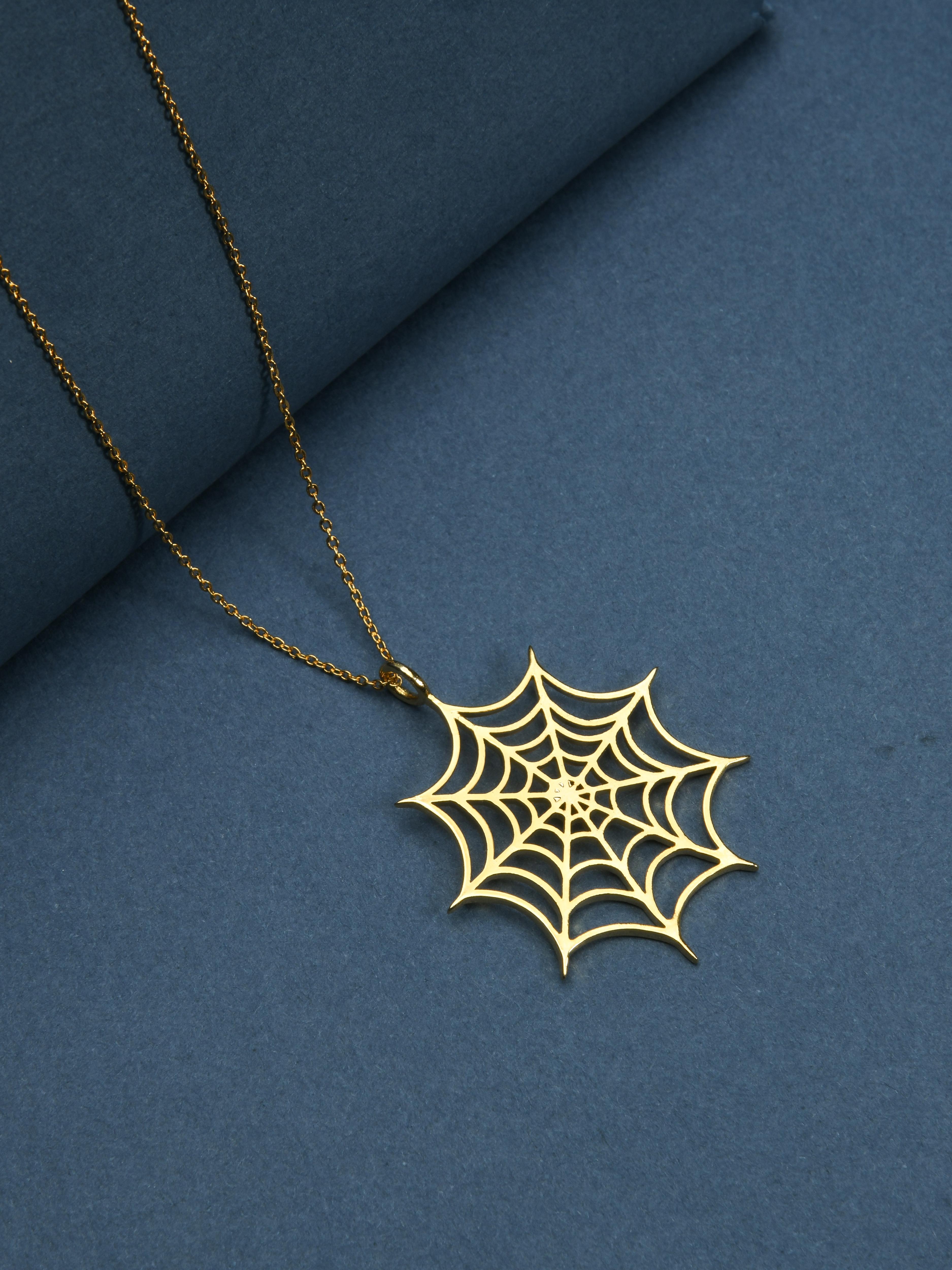 Web Pendant Necklace