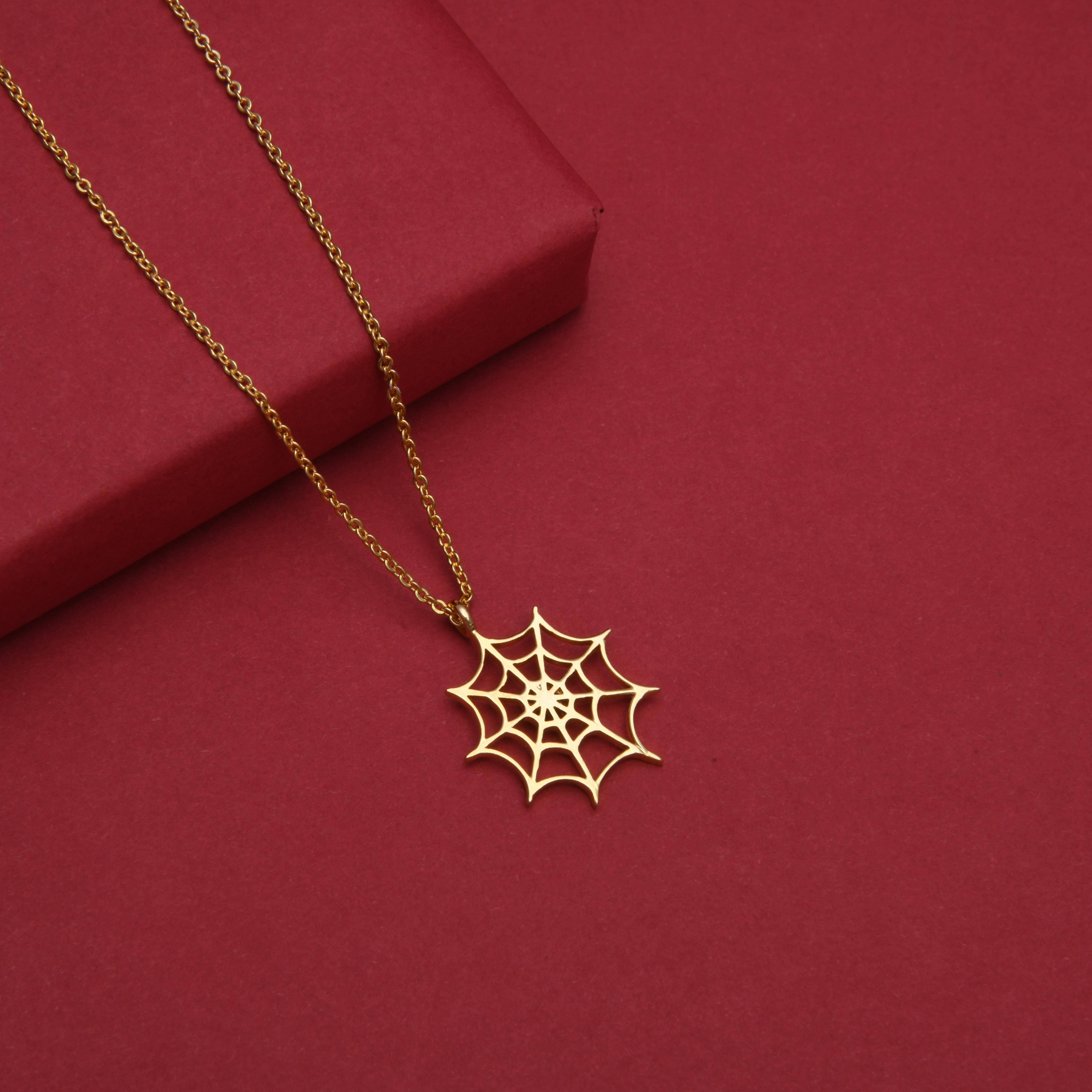 Web Pendant Necklace