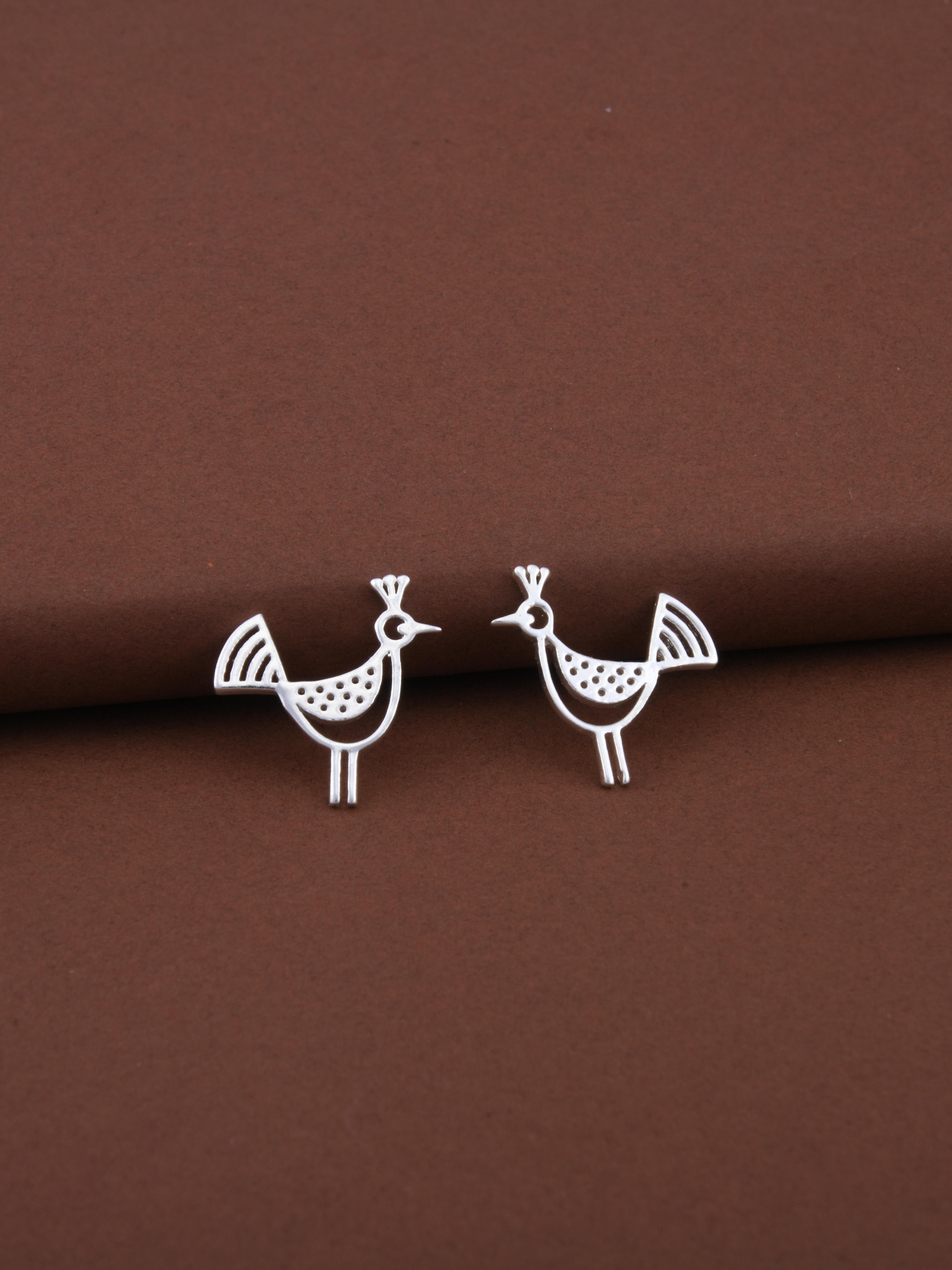 Warli Bird Earrings
