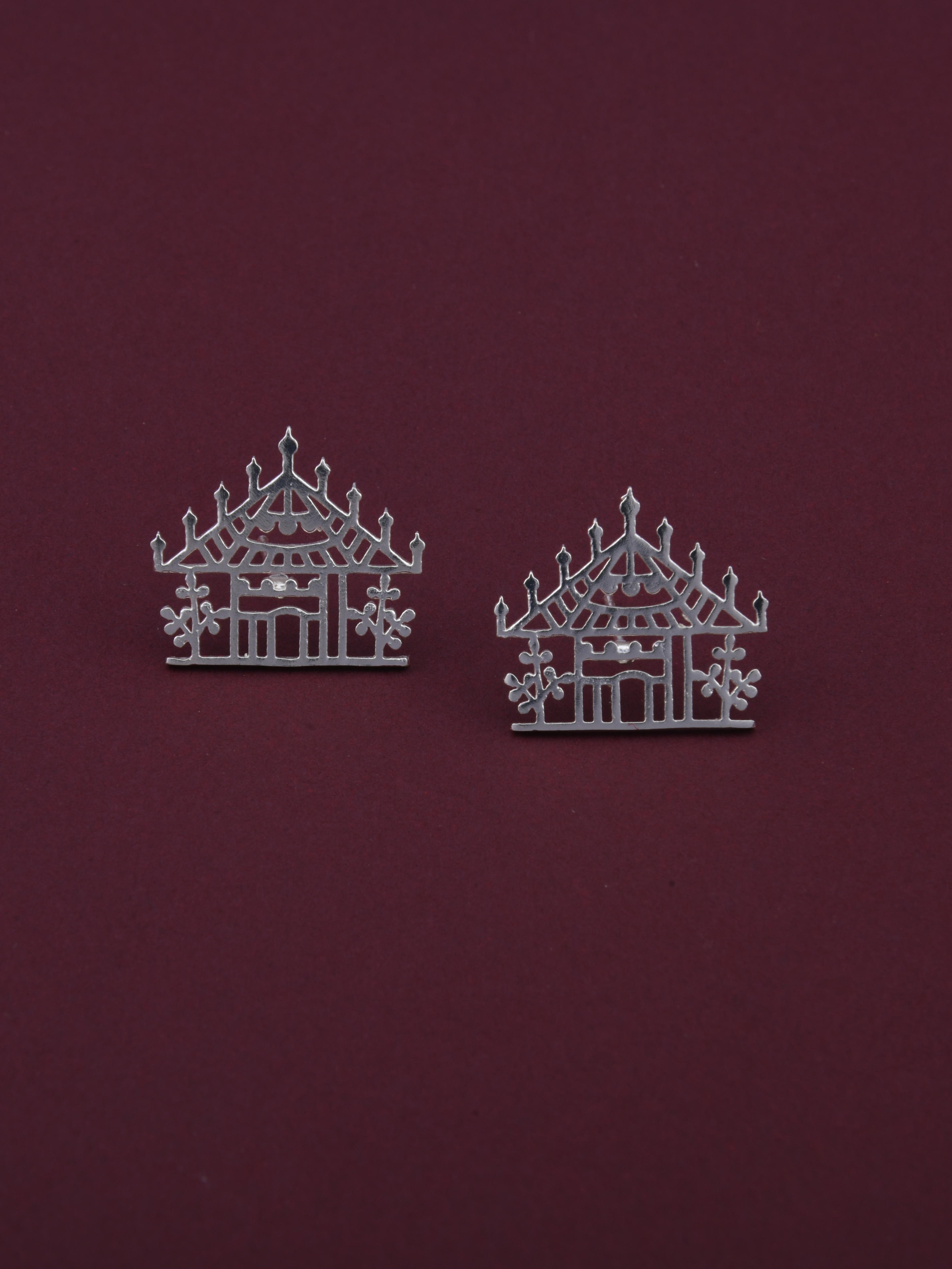 Warli House Earrings