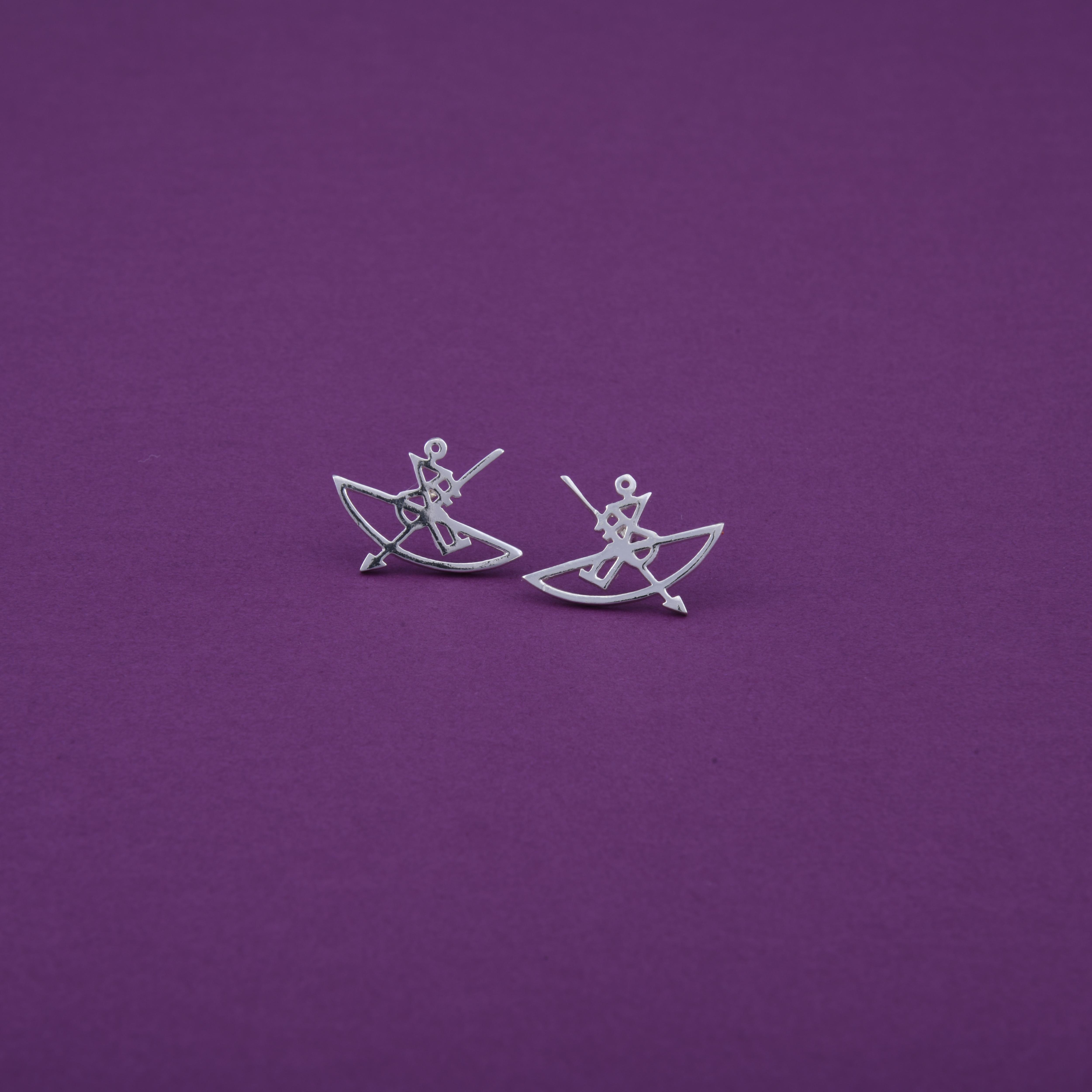 Warli Boat Earrings