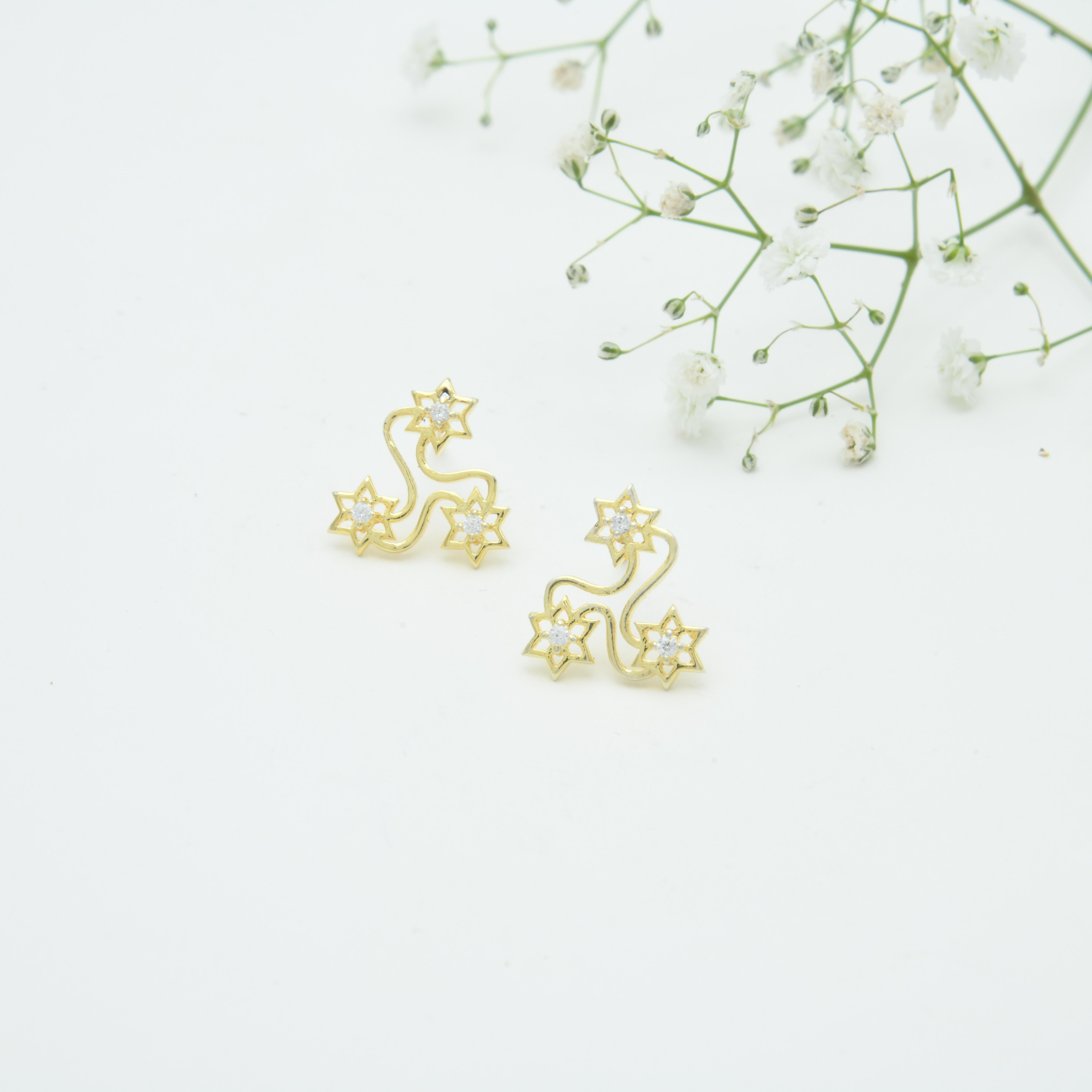 Kolam Small Stud Earrings