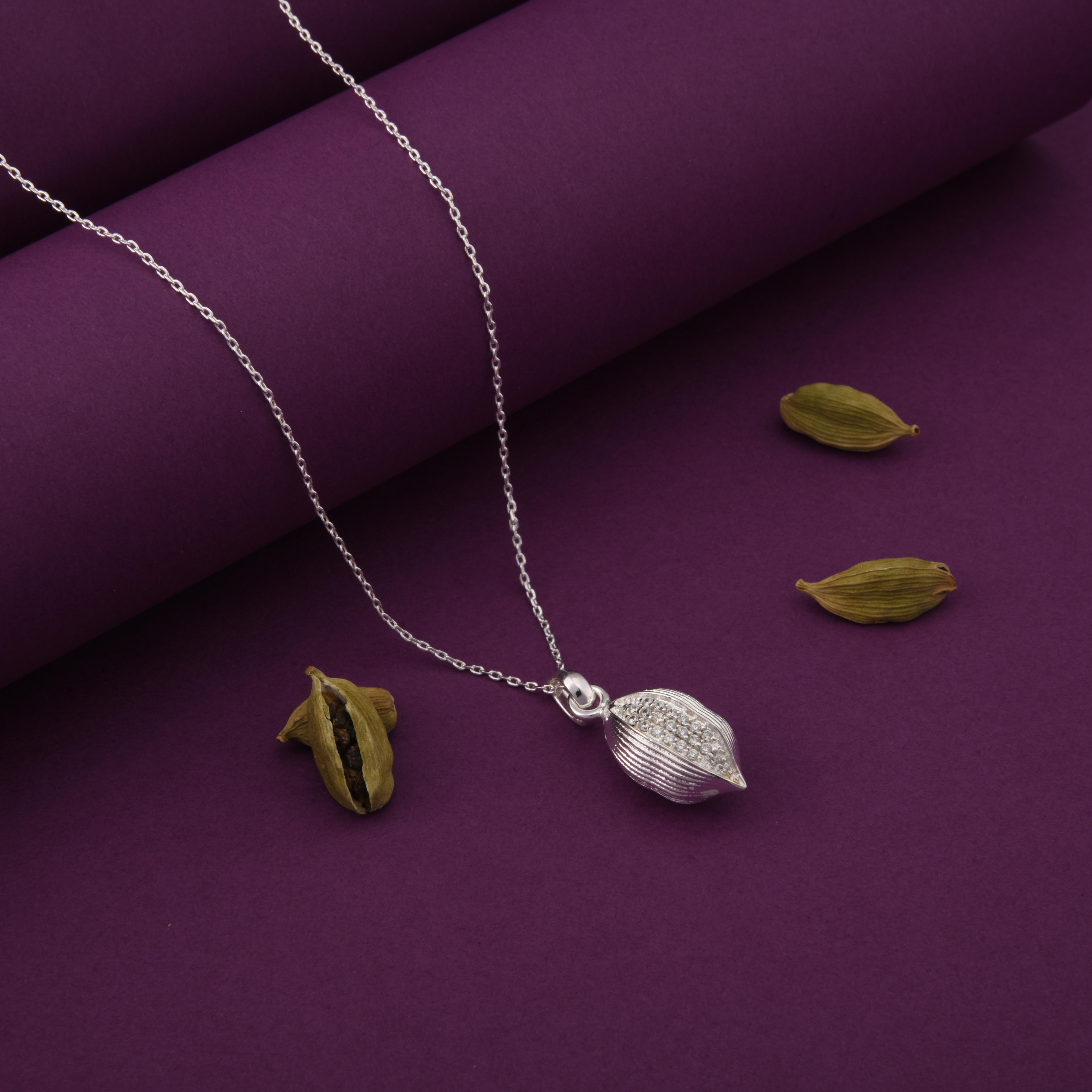 Cardamom Small Spice Pendant Necklace