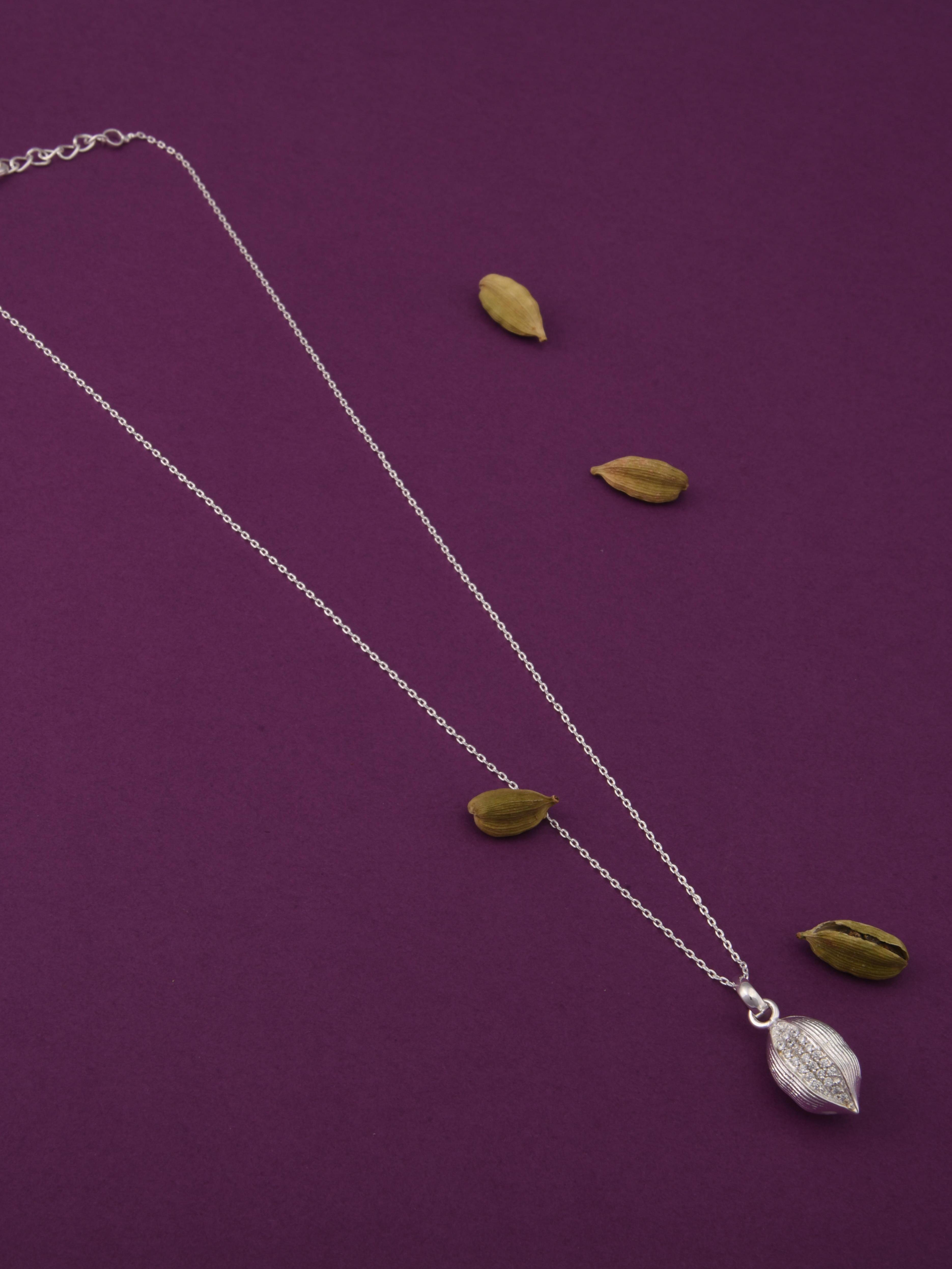 Cardamom Small Spice Pendant Necklace