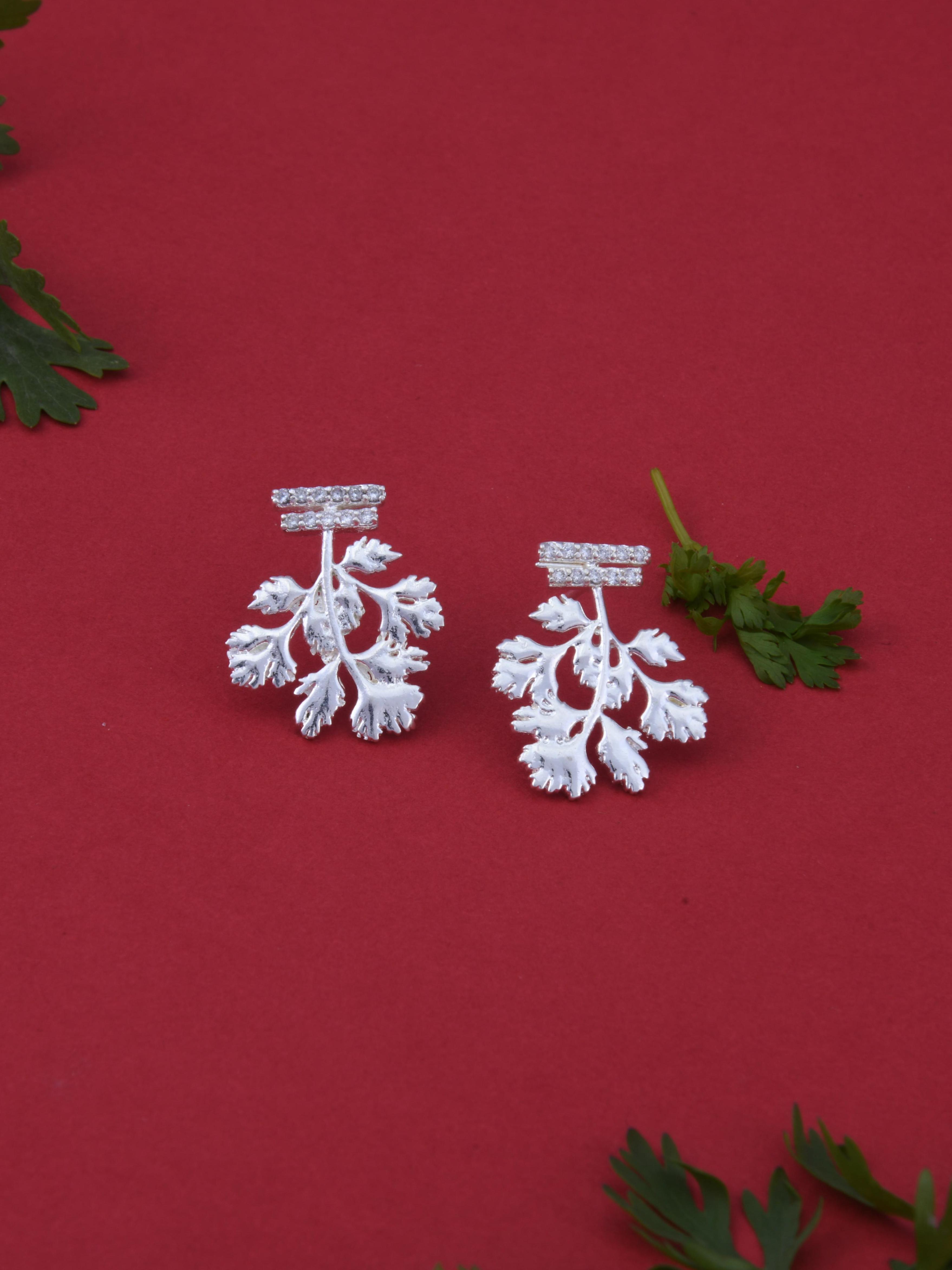 Coriander Leaves Spice Earrings