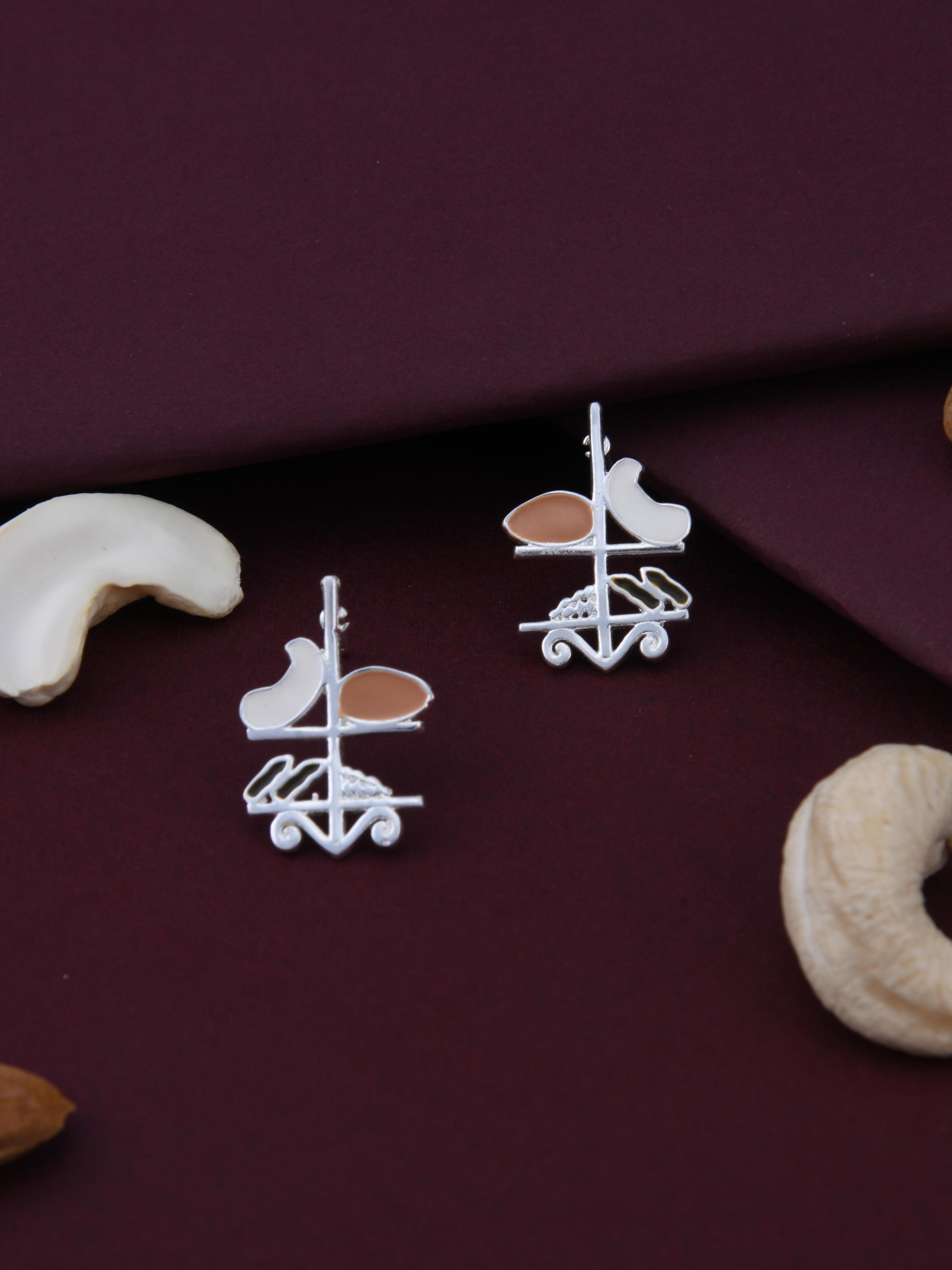 Almond, Cashew, Saffron & Pistachios Spice Earrings