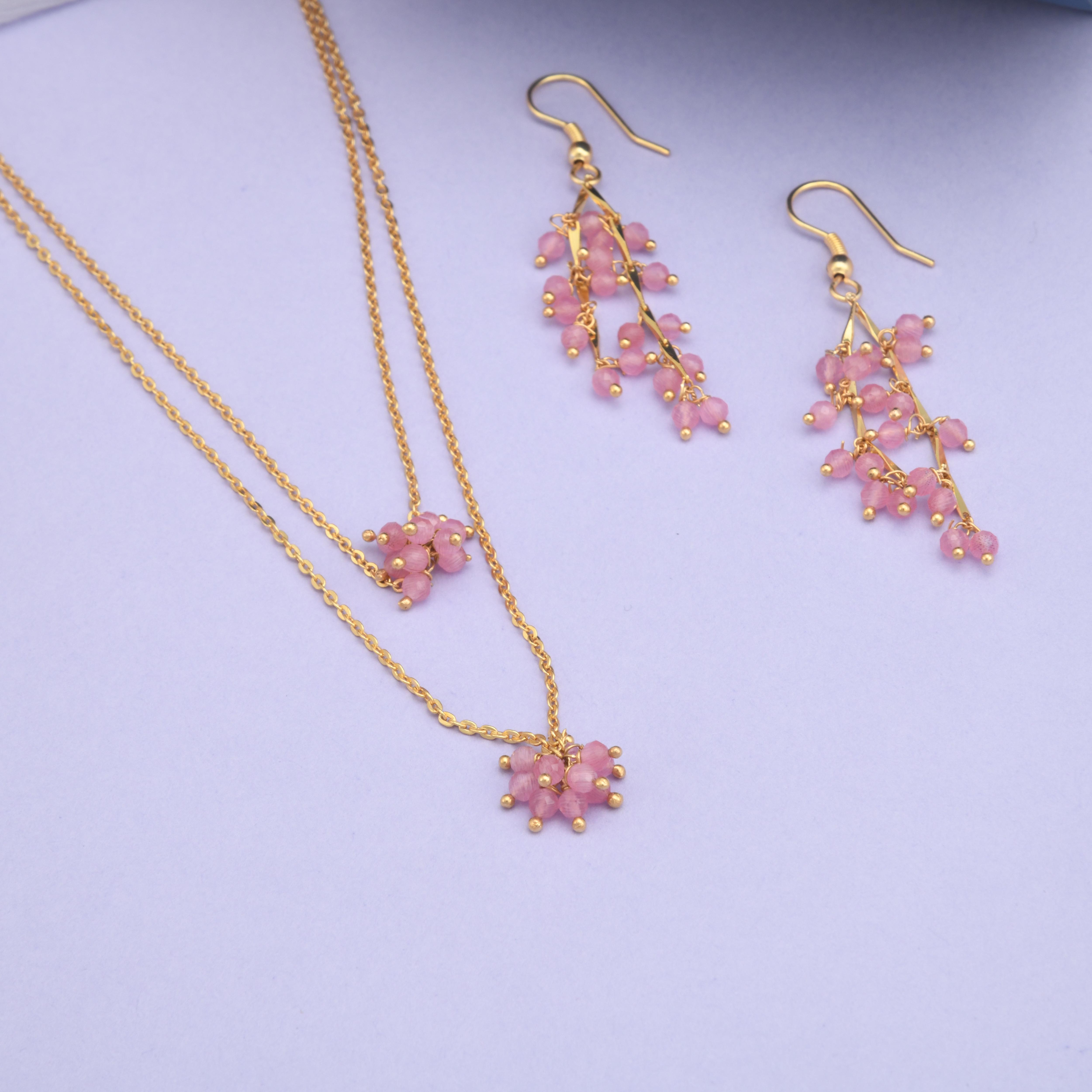 Elena Two Layer Chain Necklace Set
