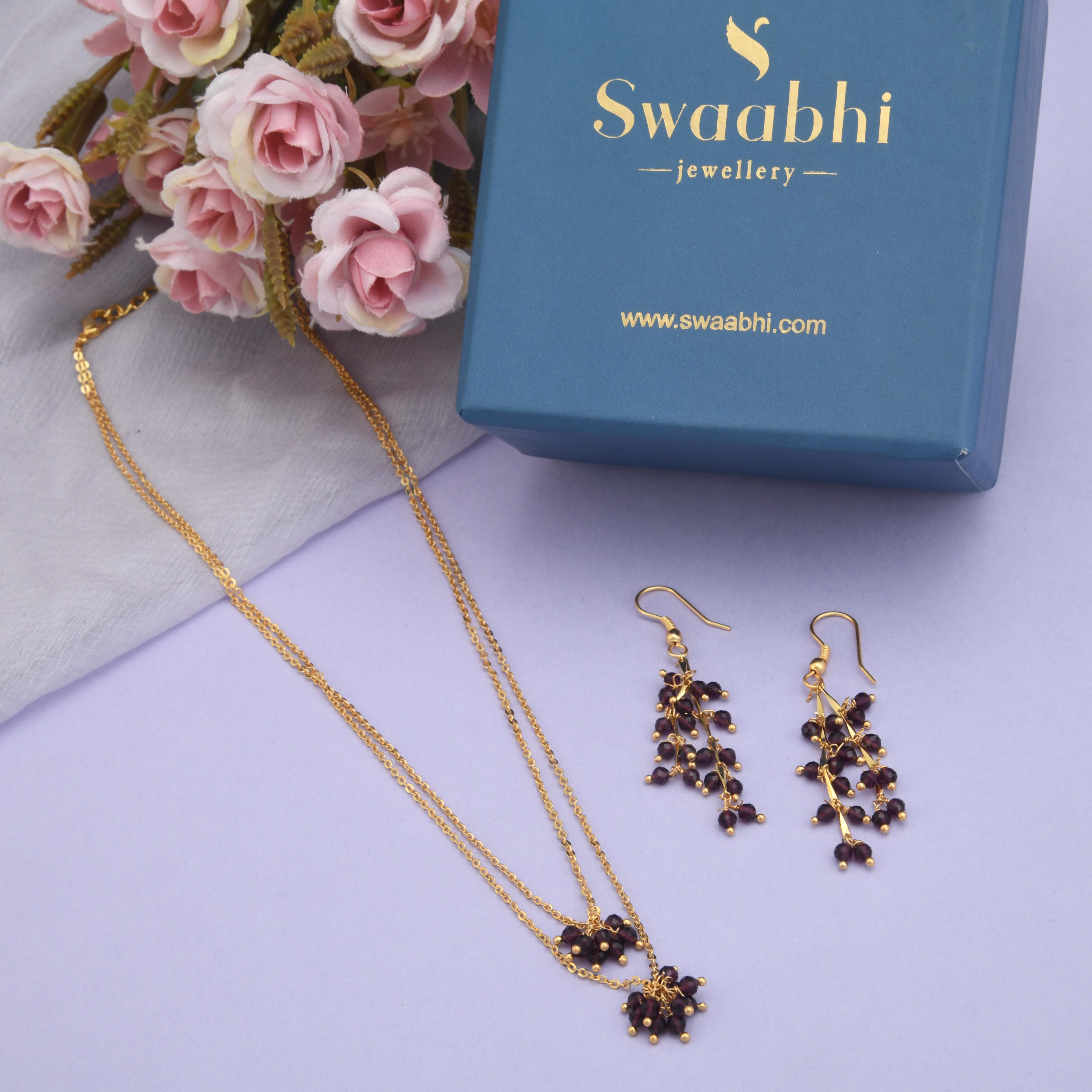 Elena Two Layer Chain Necklace Set