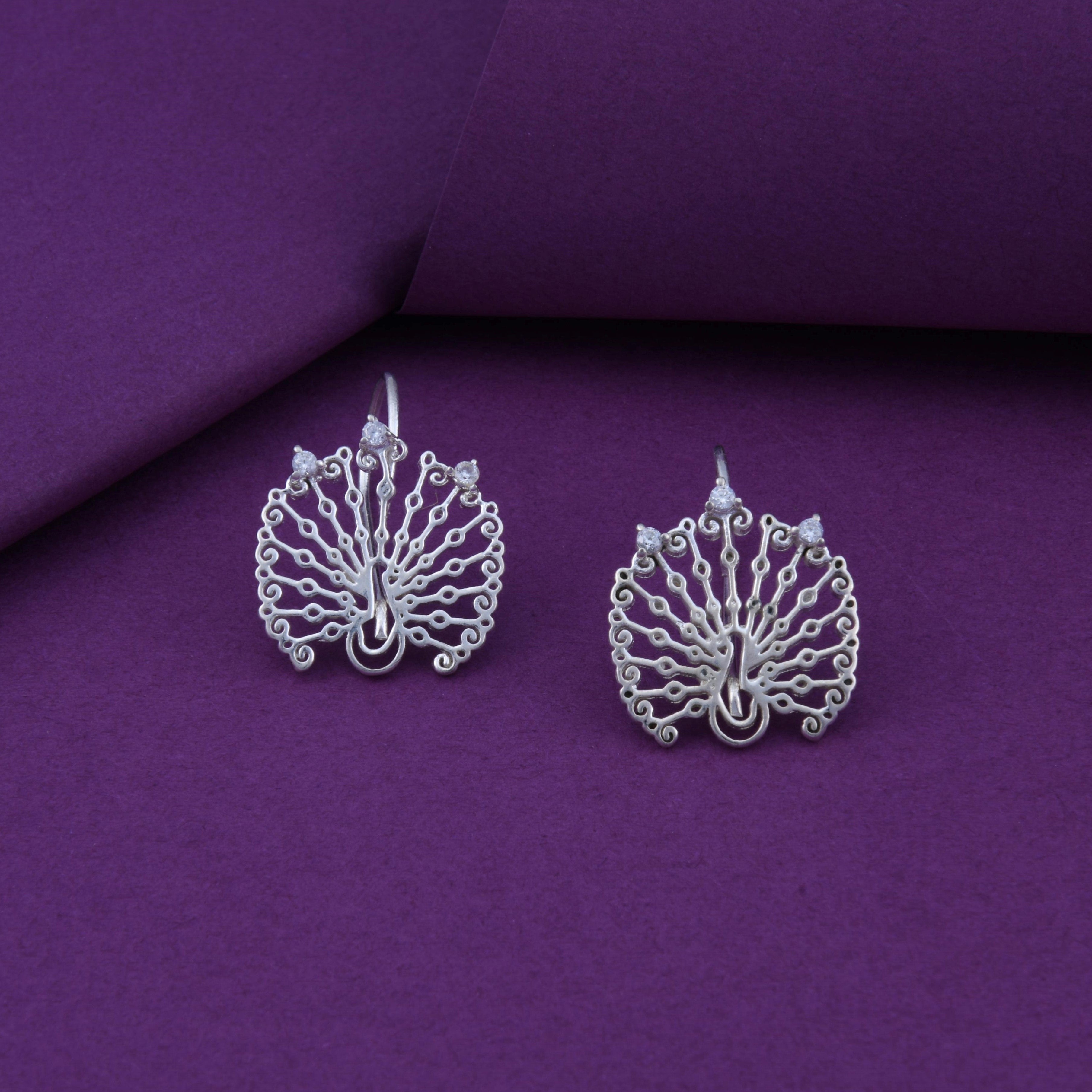 Mayuramukhi Hook Earrings