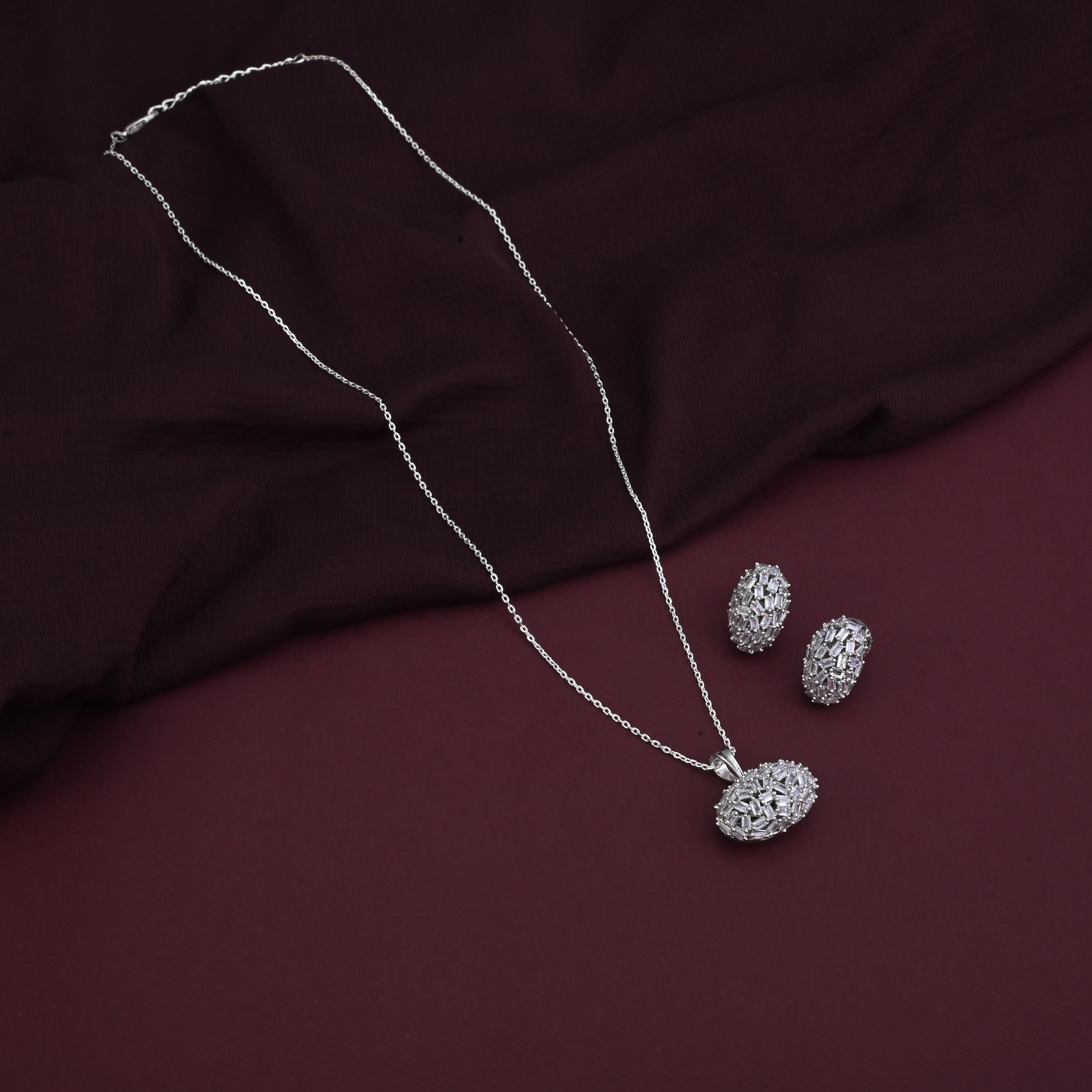 Nayonika CZ Pendant Set