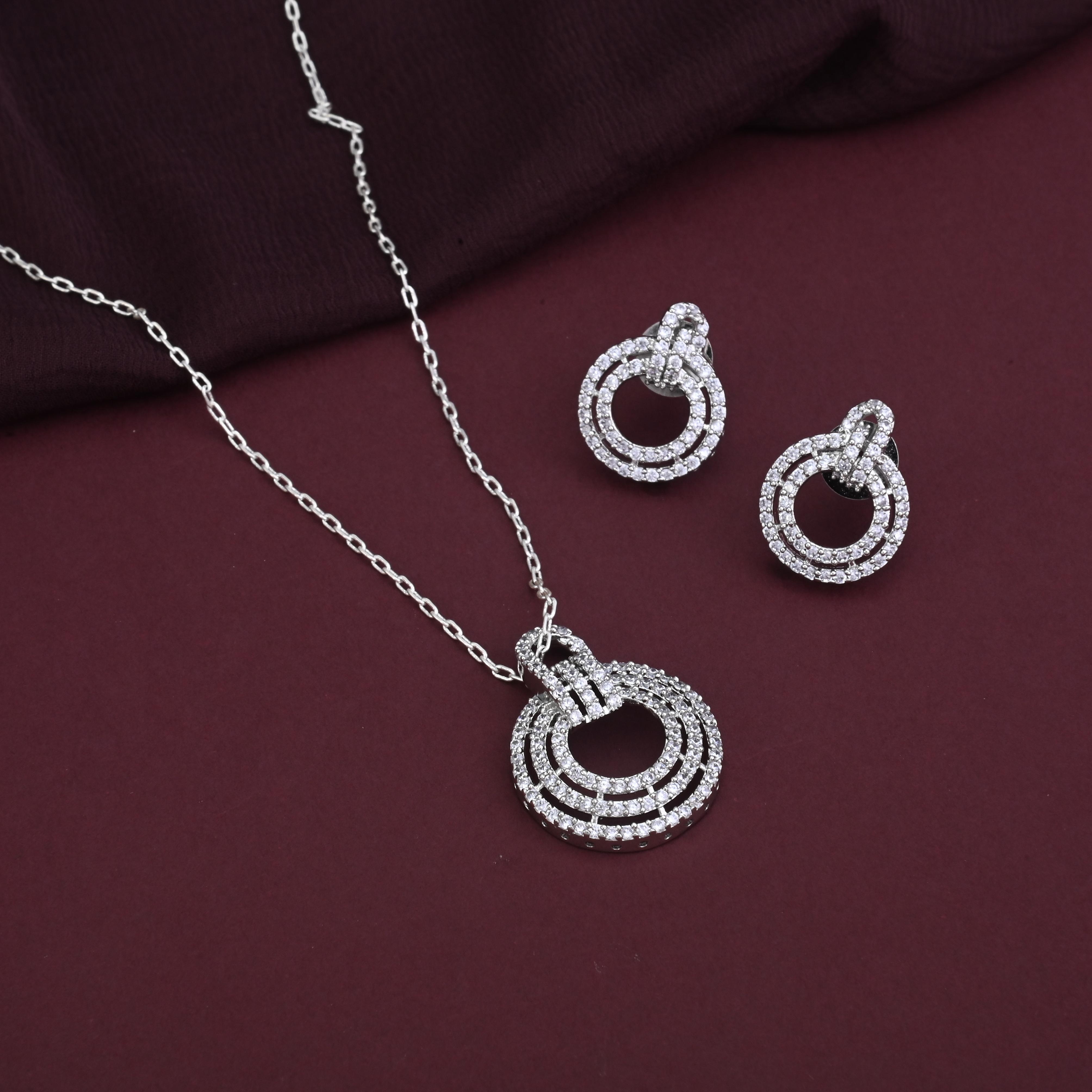 Ishika CZ Pendant Set