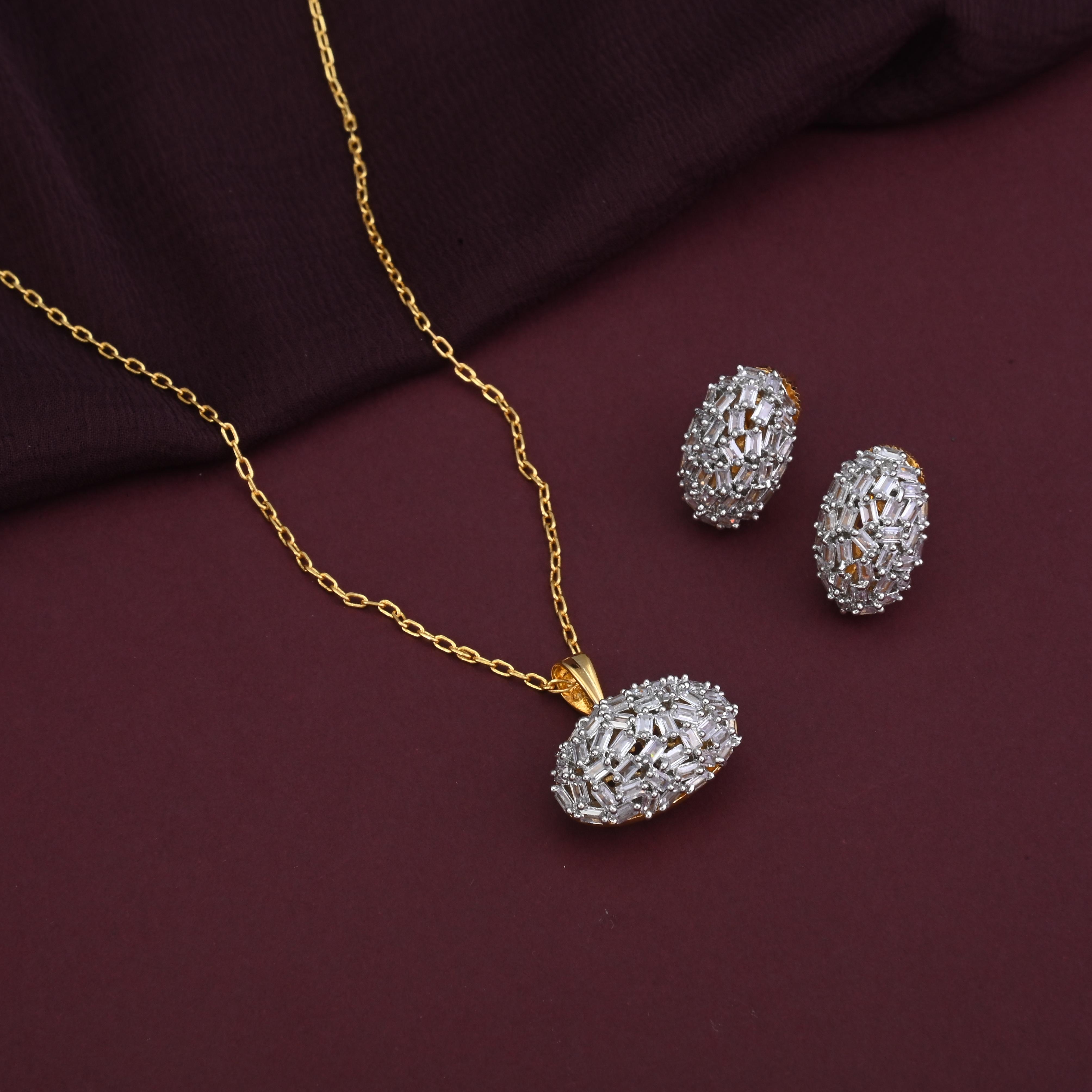 Nayonika CZ Pendant Set