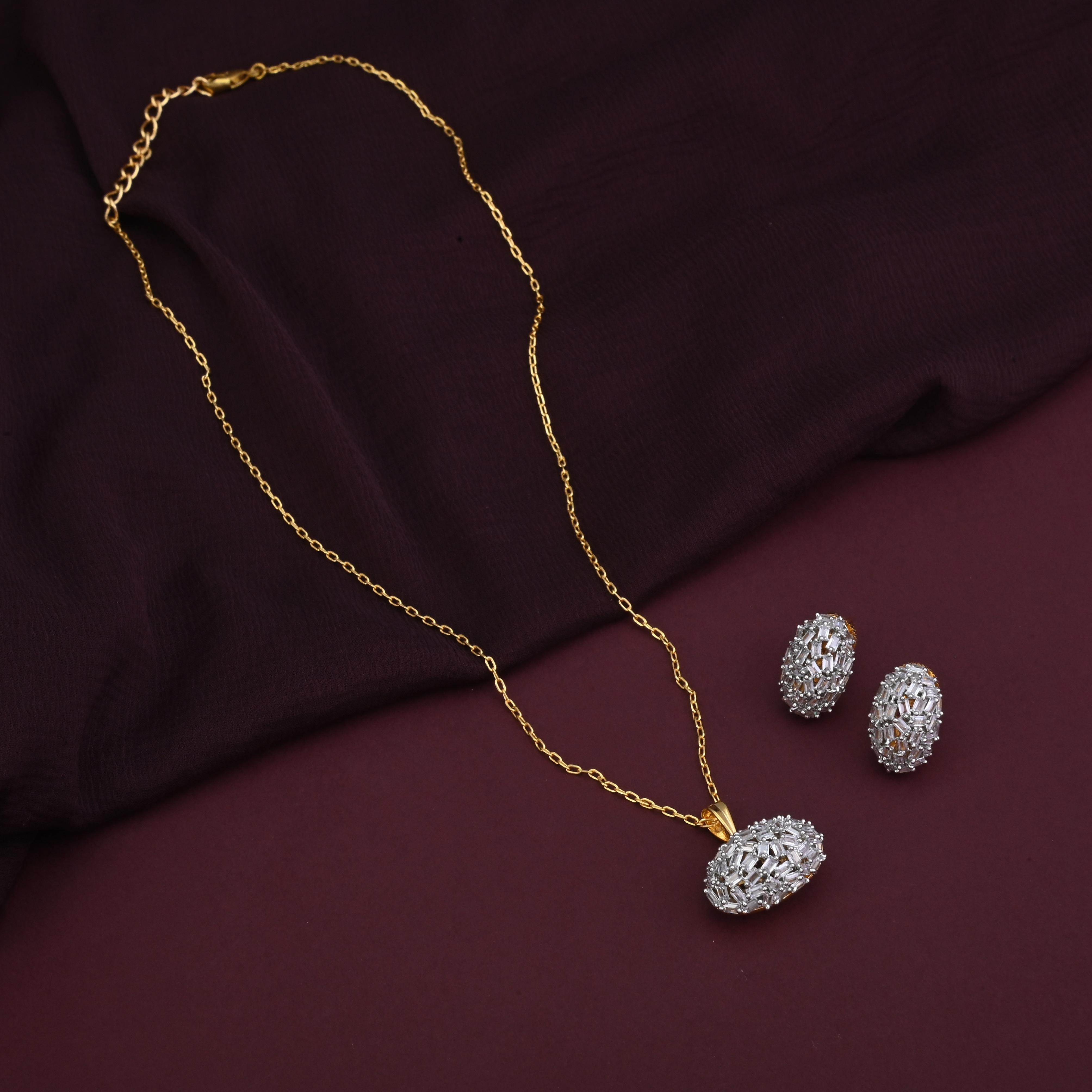 Nayonika CZ Pendant Set