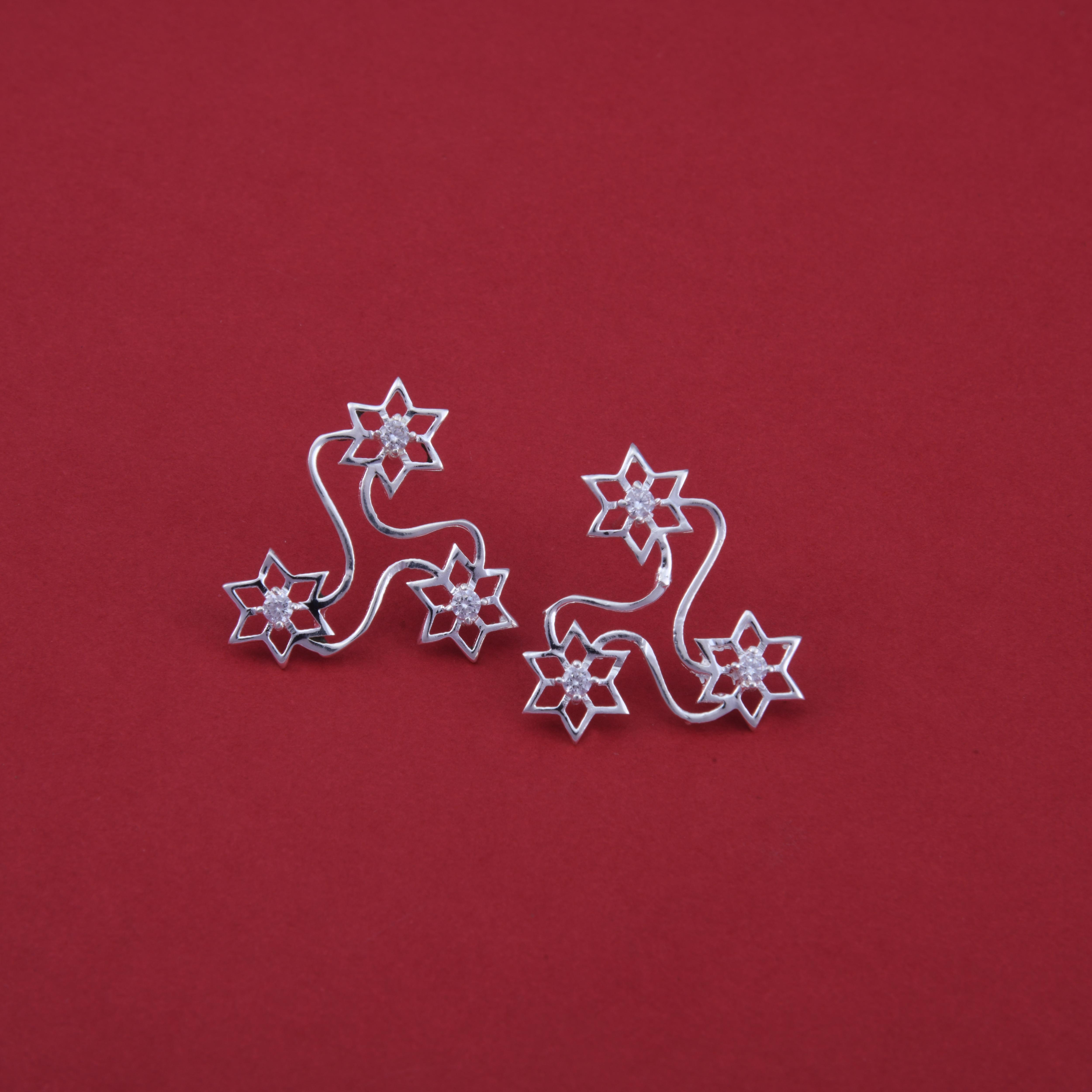Kolam Small Stud Earrings